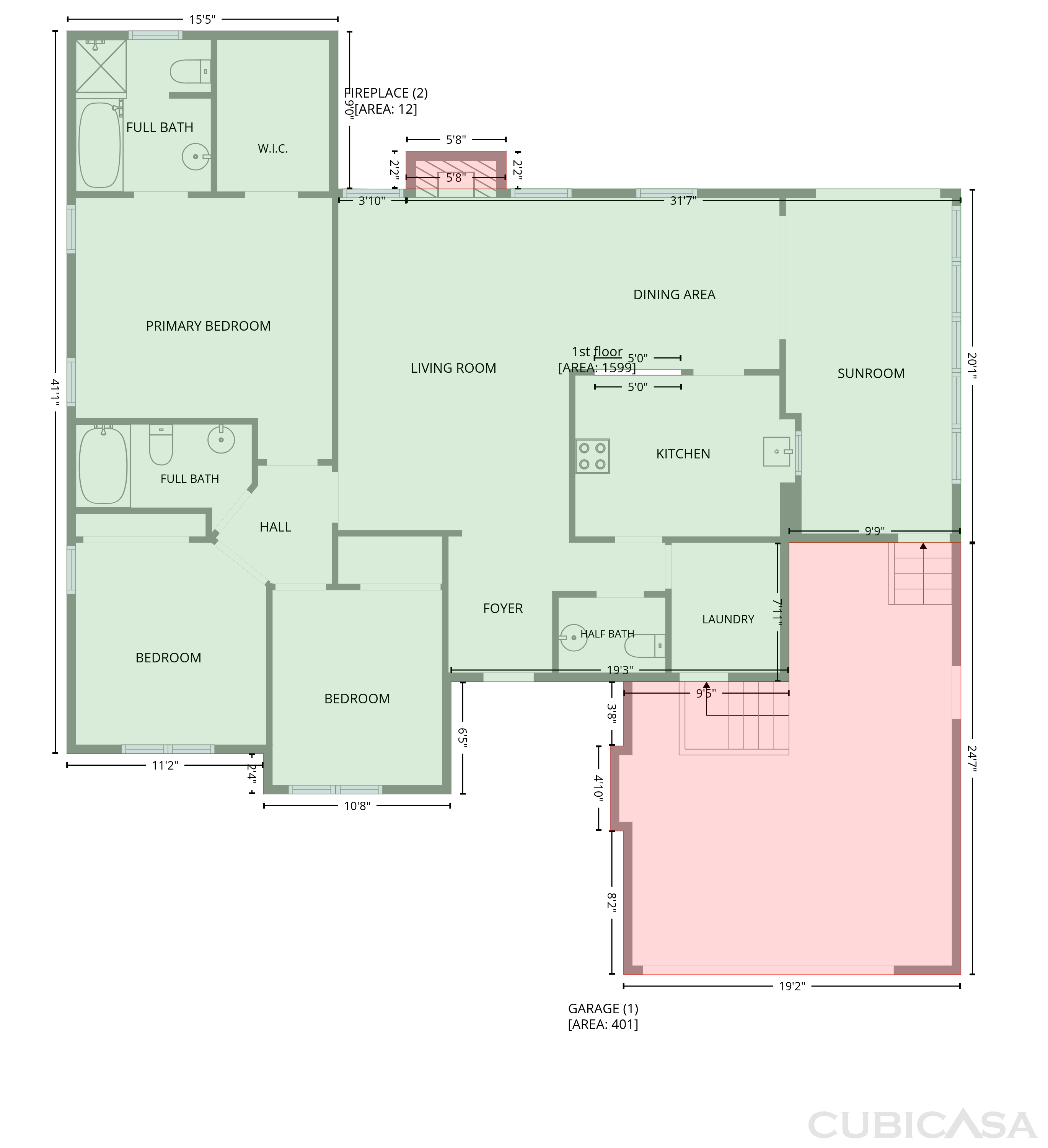 Main Floor of 3585 Cedar Springs Dr SW, Concord, NC