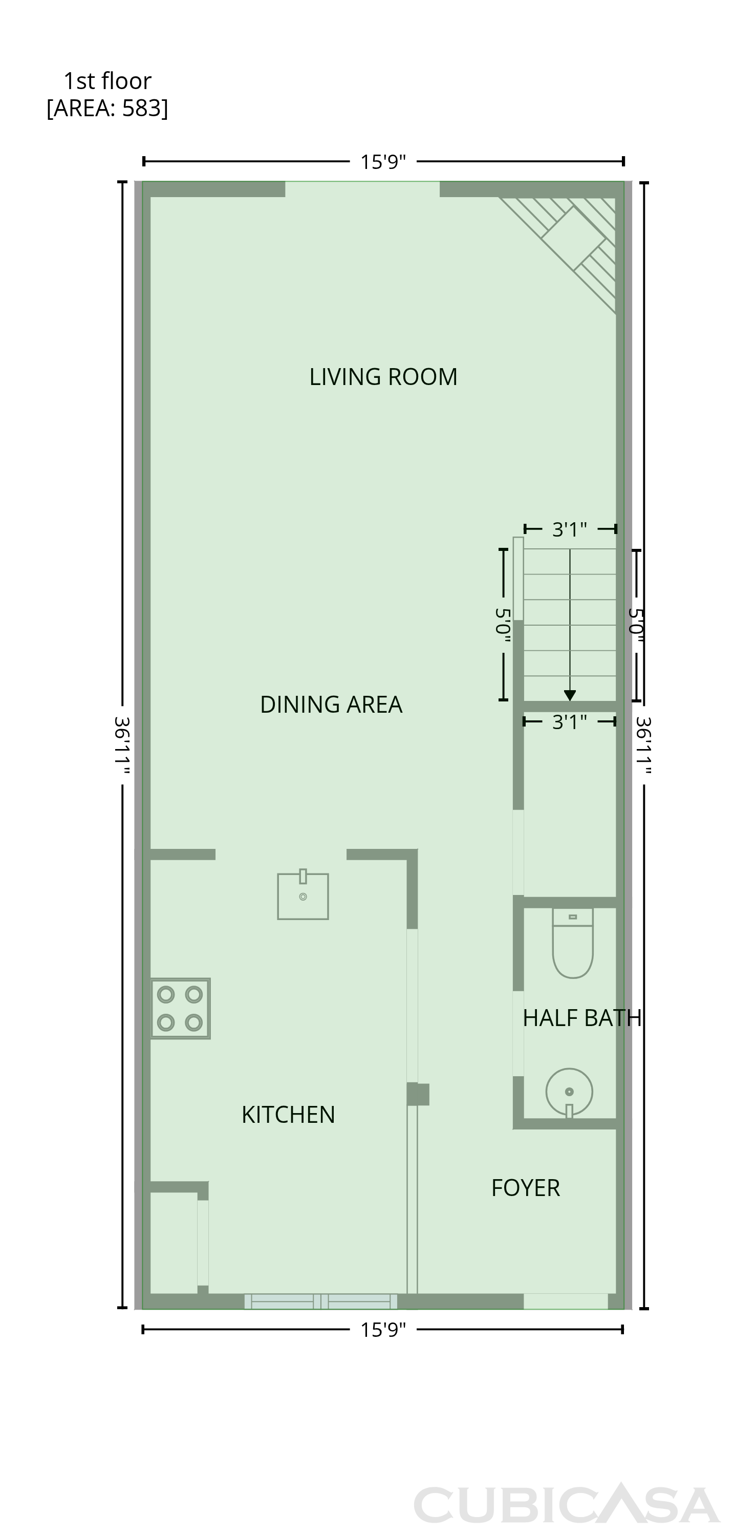Main Floor of 615 Graythorn Ln, Greenville, SC