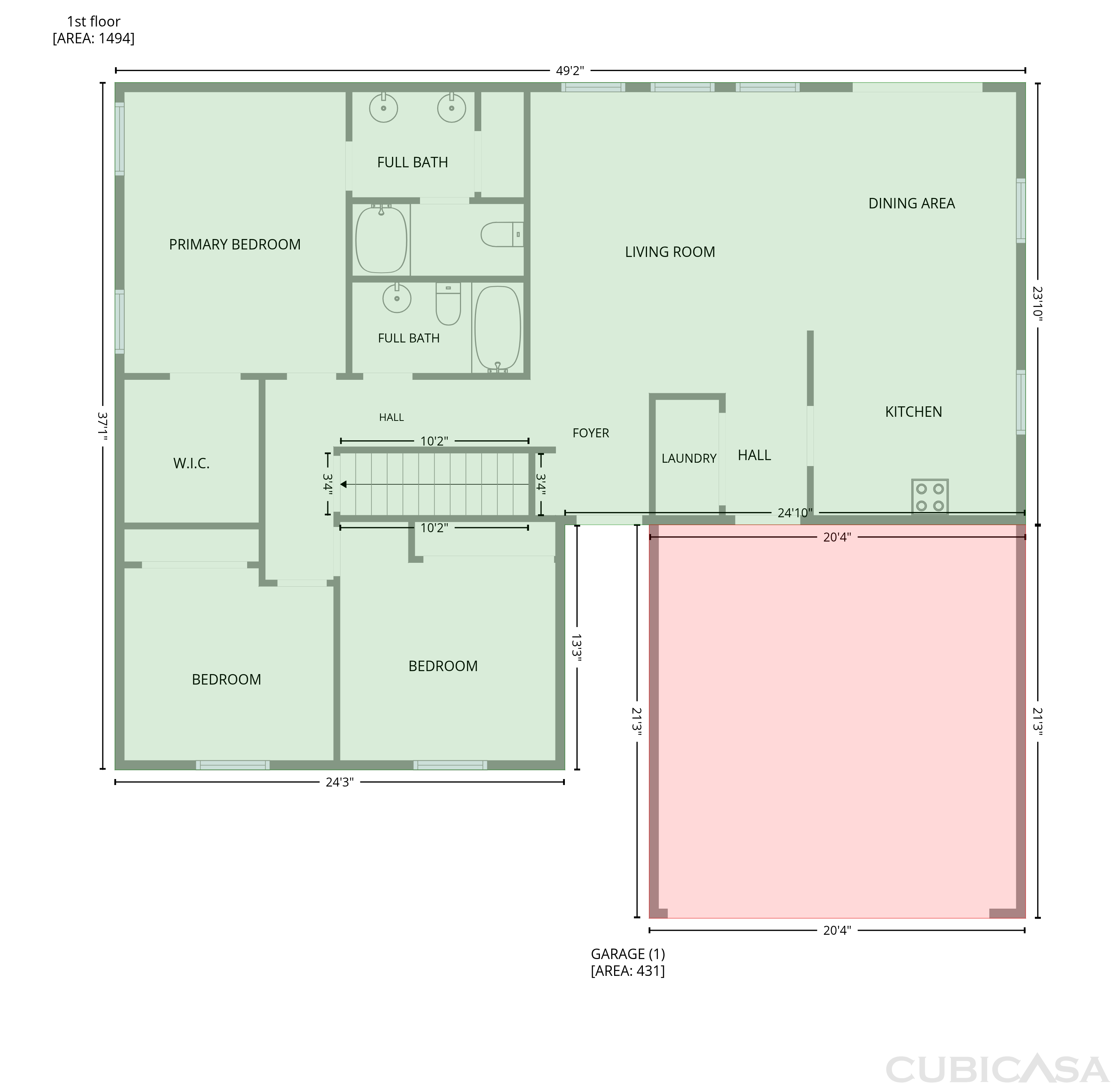 Second Floor of 3036 N Getty St, Kansas City, KS