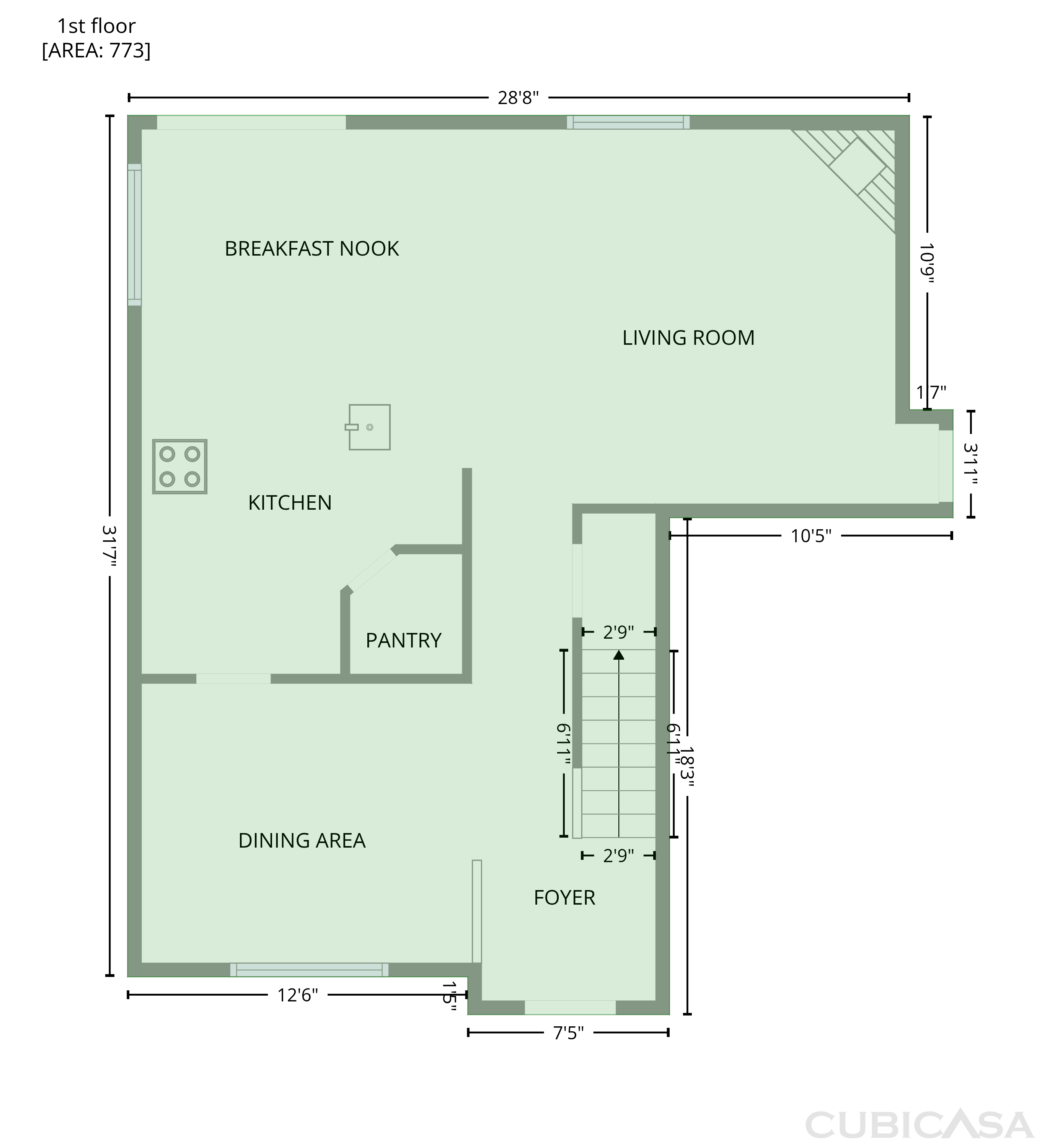 Main Floor of 1116 Arbor Greene Dr, Garner, NC