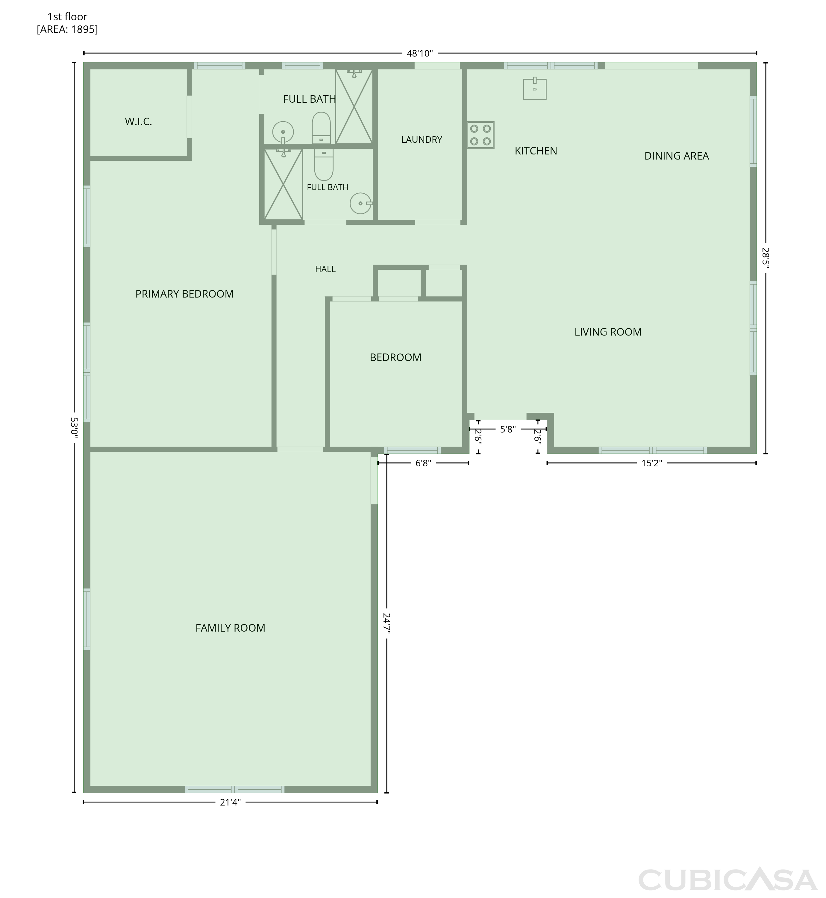 Main Floor of 2401 N Hills Dr, New Bern, NC