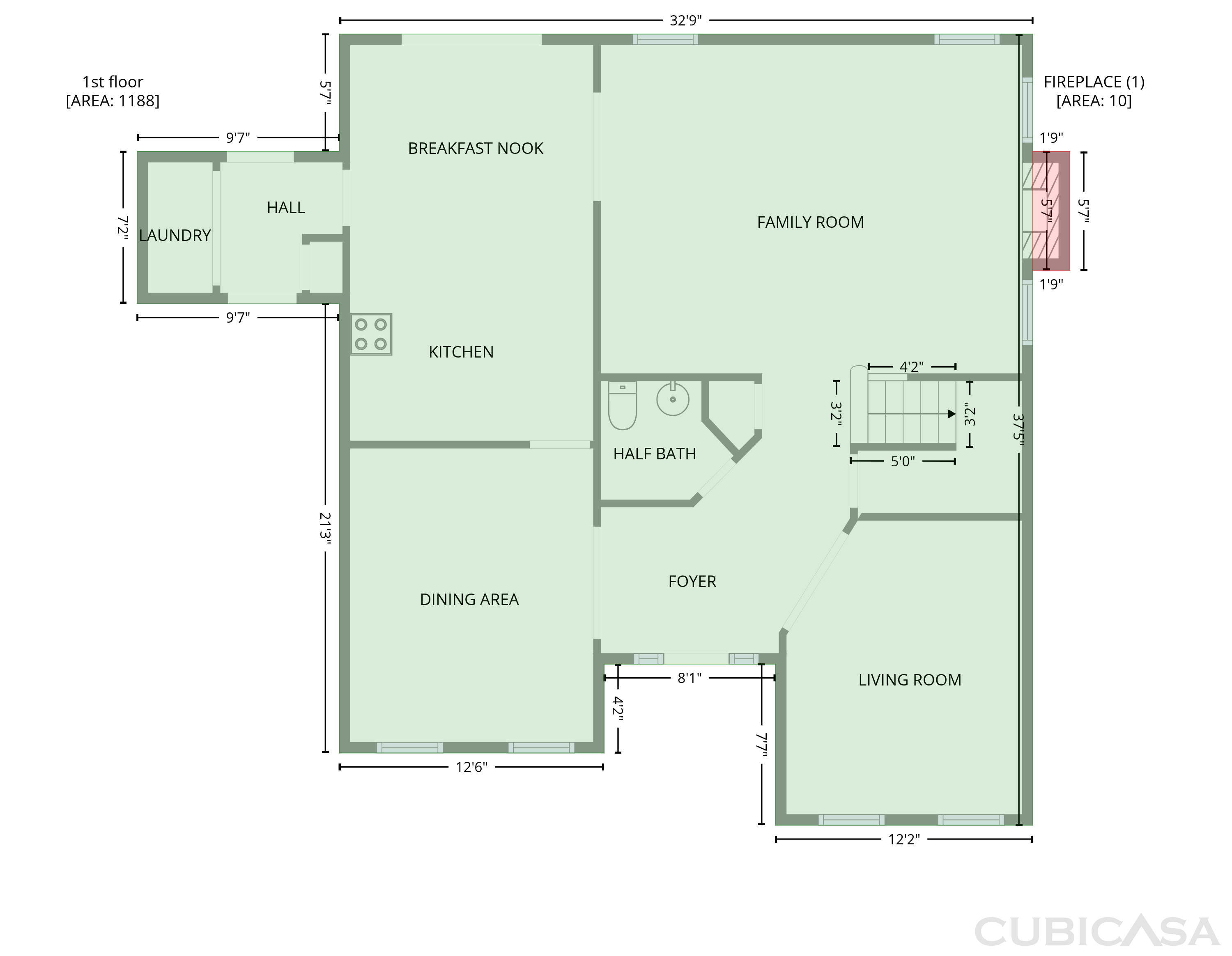 Main Floor of 101 Settlement Way, Savannah, GA