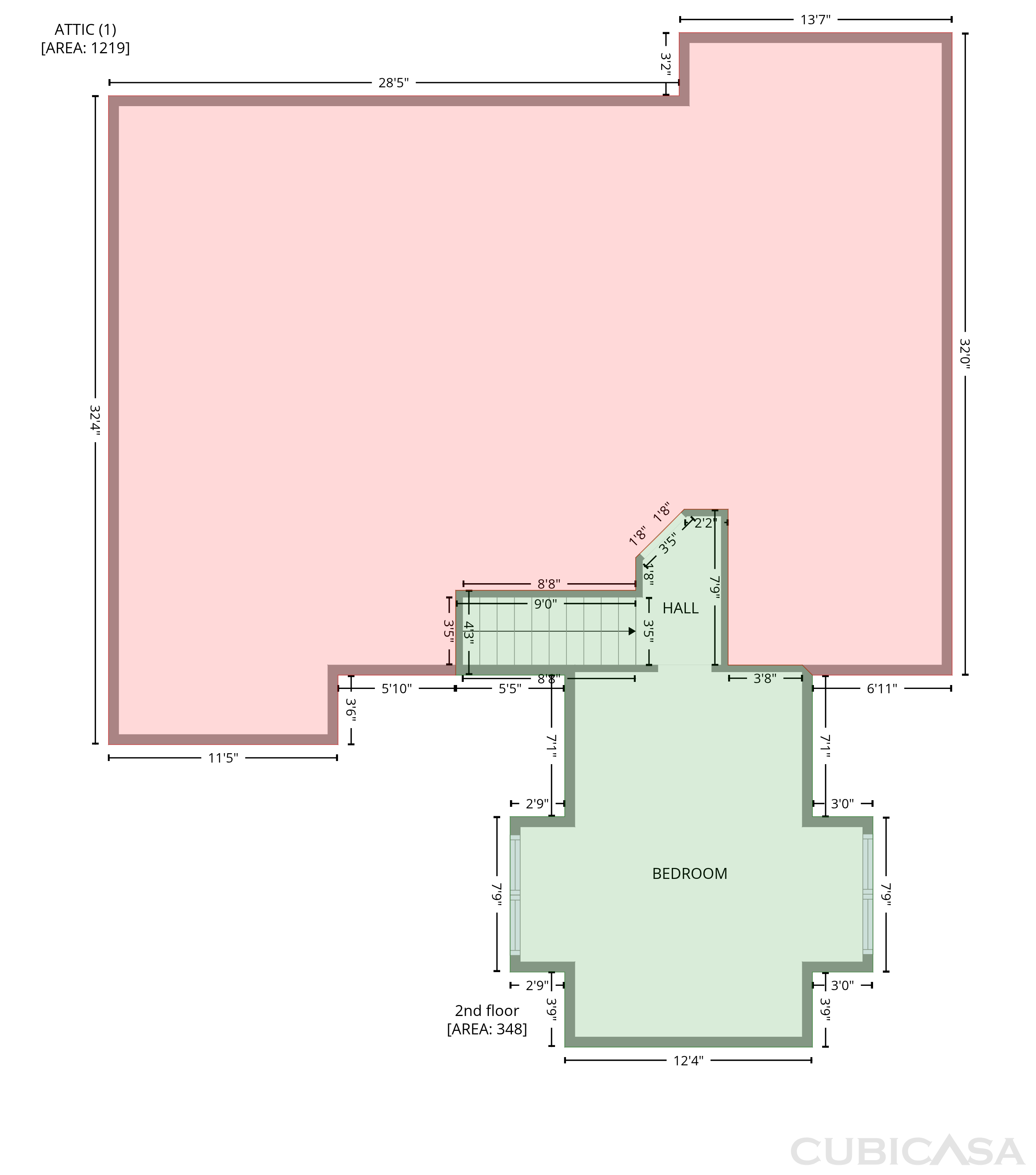 Second Floor of 100 Clay Ct, Tyrone, GA