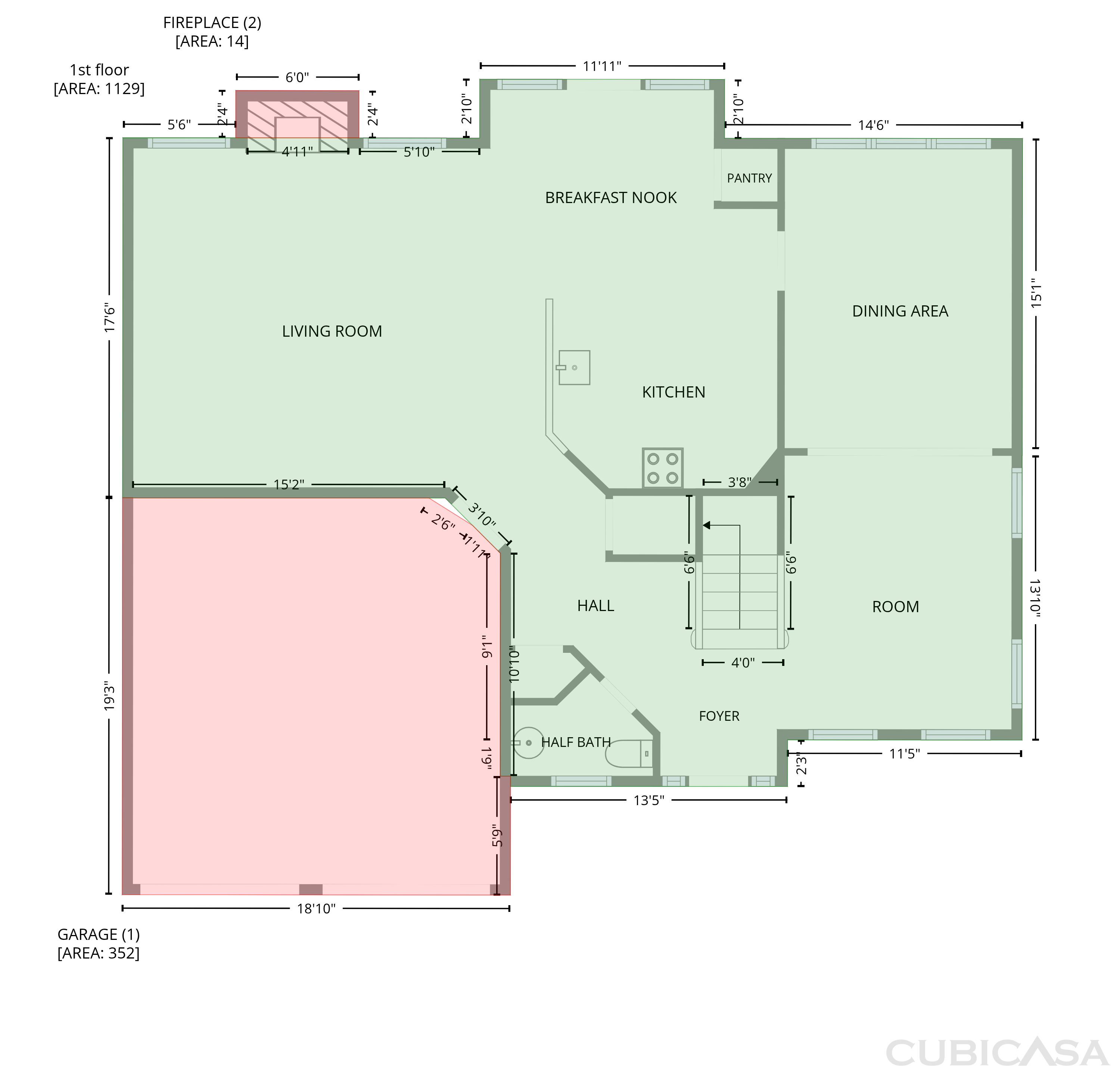 Main Floor of 1414 Belfaire Lake Trl, Dacula, GA