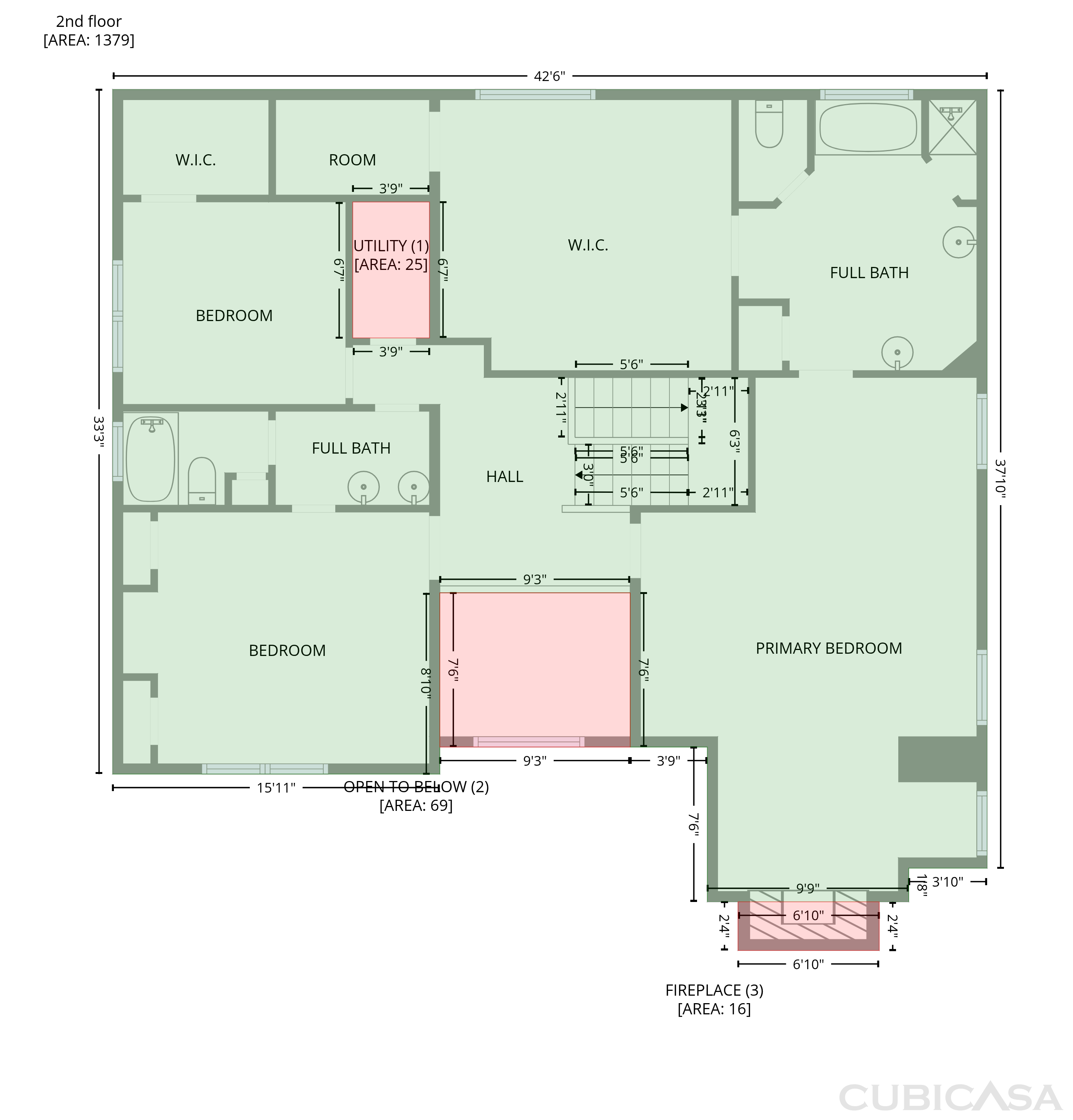 Second Floor of 644 Laurel Wood Dr SW, Marietta, GA