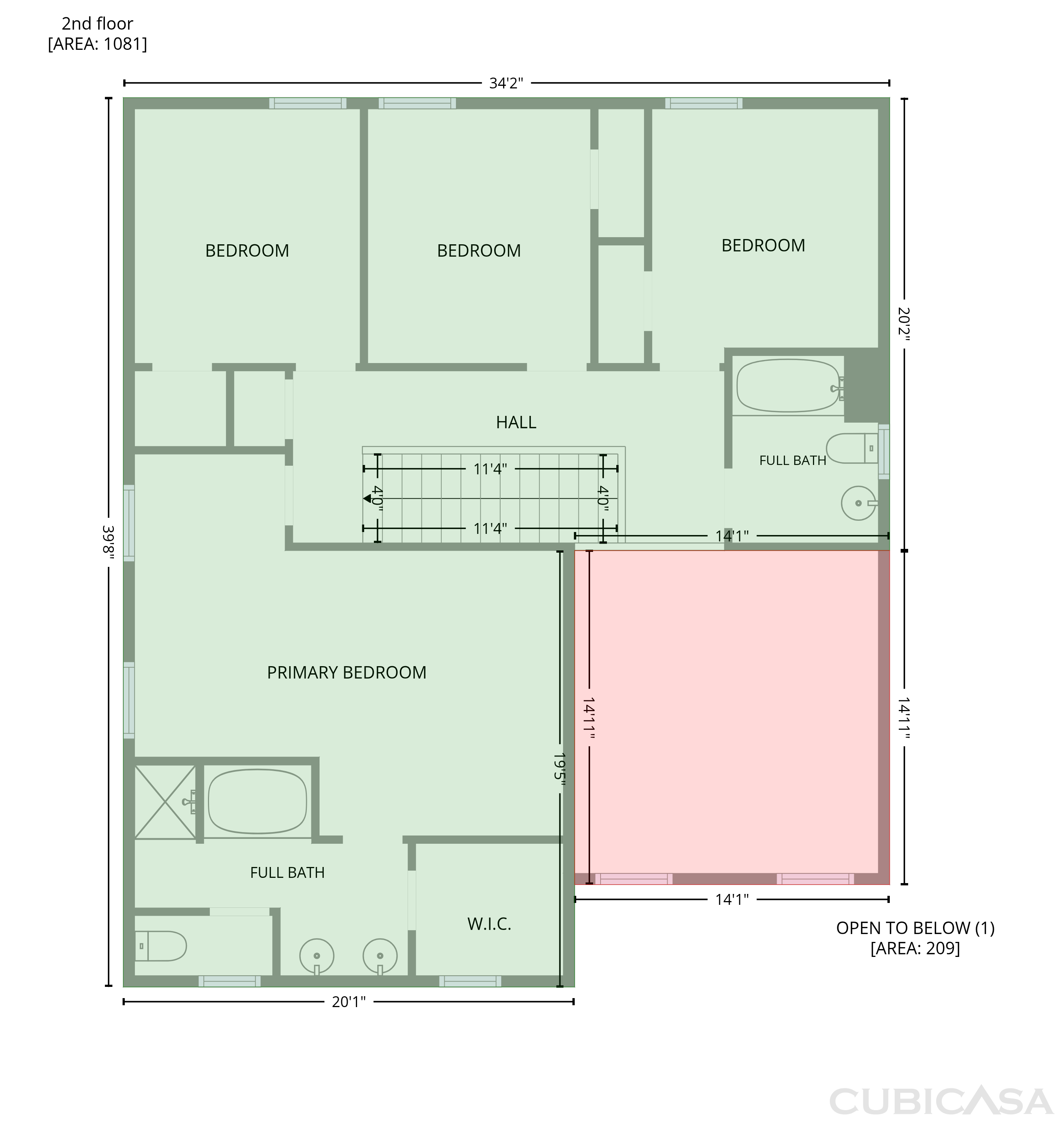 Second Floor of 90 Ascott Trce, Covington, GA