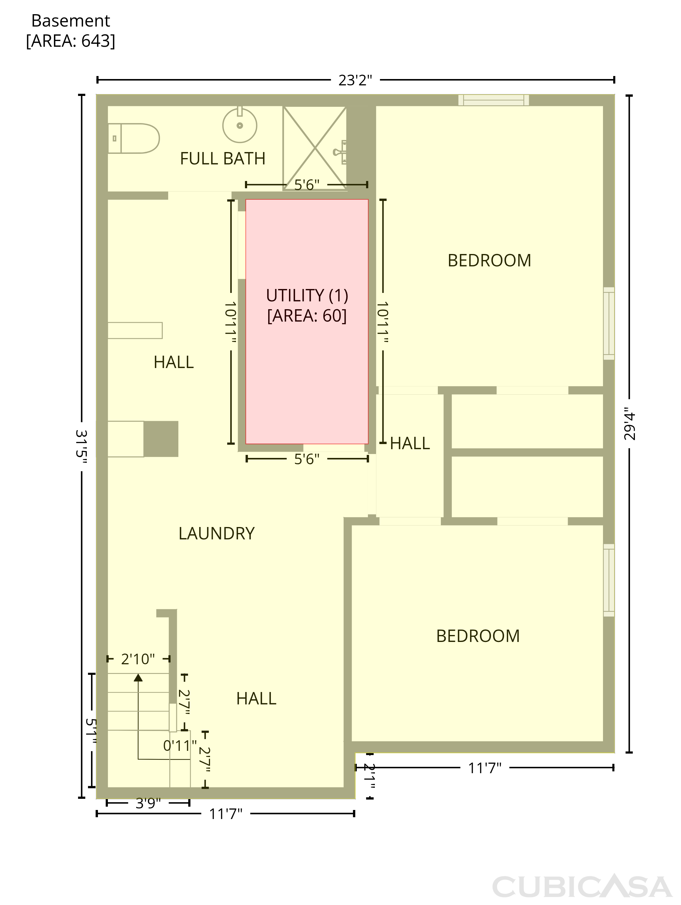 Main Floor of 2310 Calhoun St, Indianapolis, IN