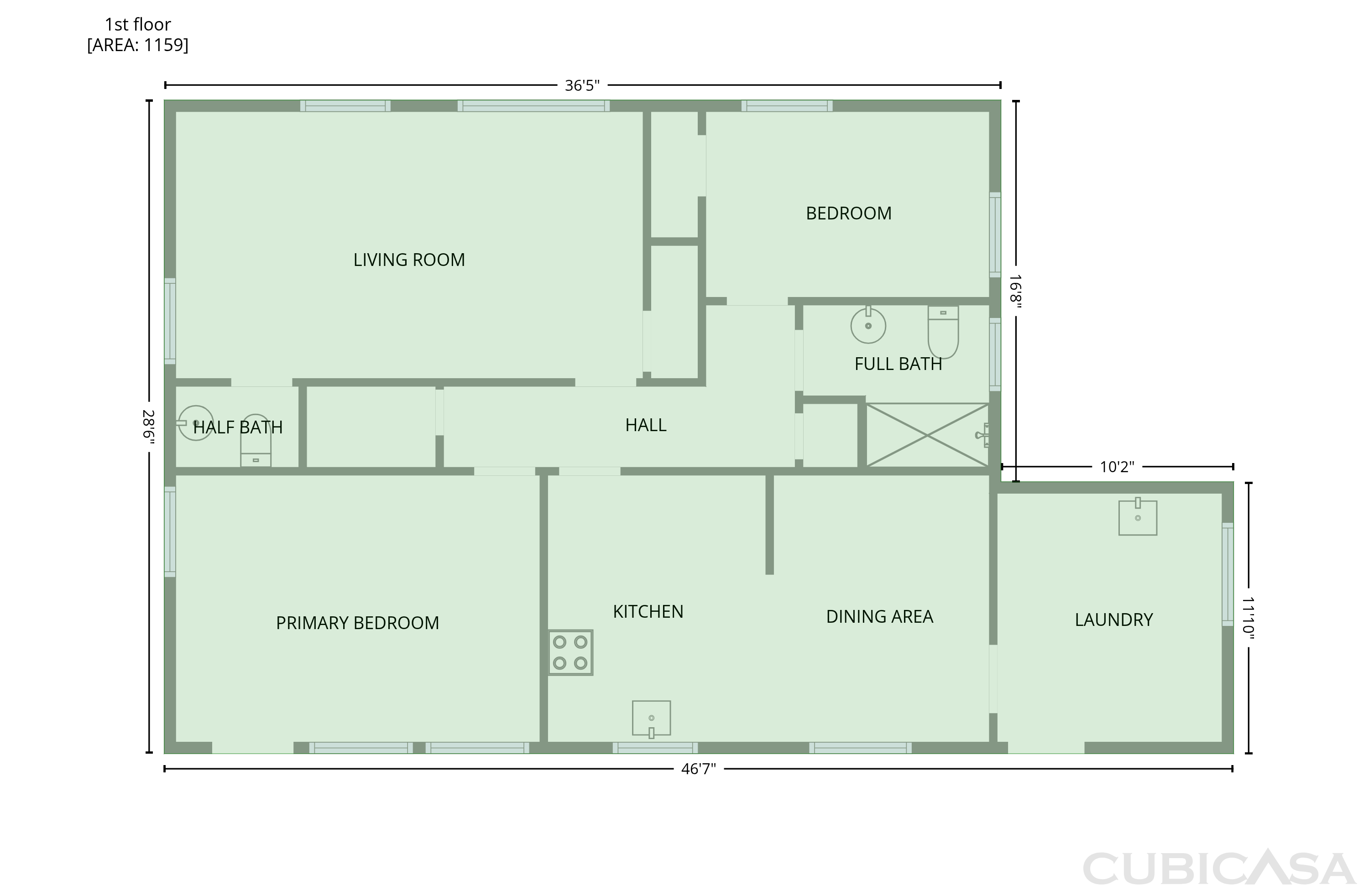 Main Floor of 608 E Morehead St, Reidsville, NC