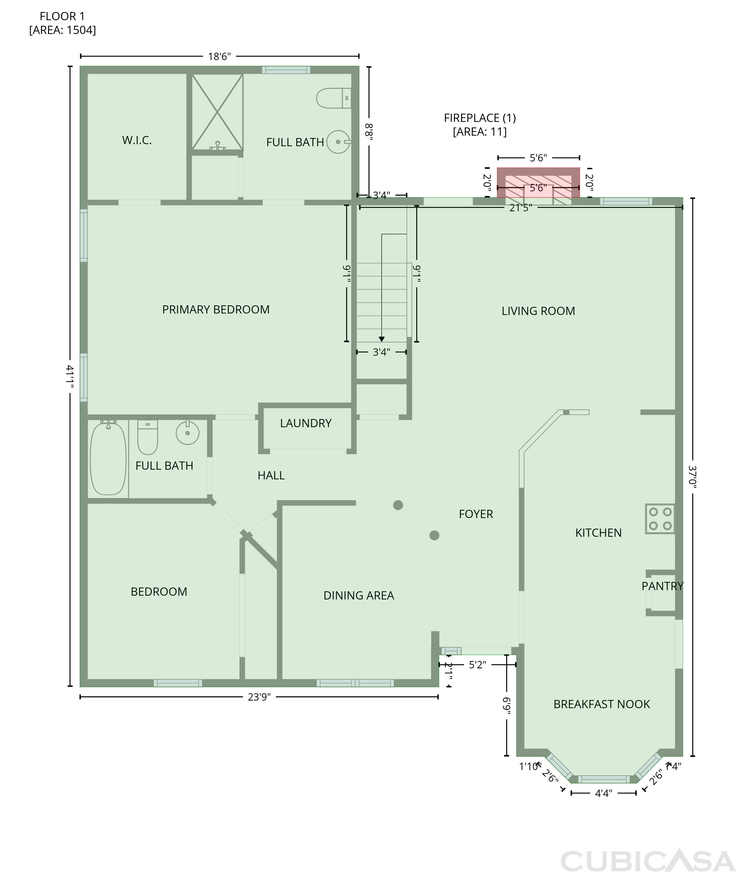 Main Floor of 2901 Piney Ct, Raleigh, NC