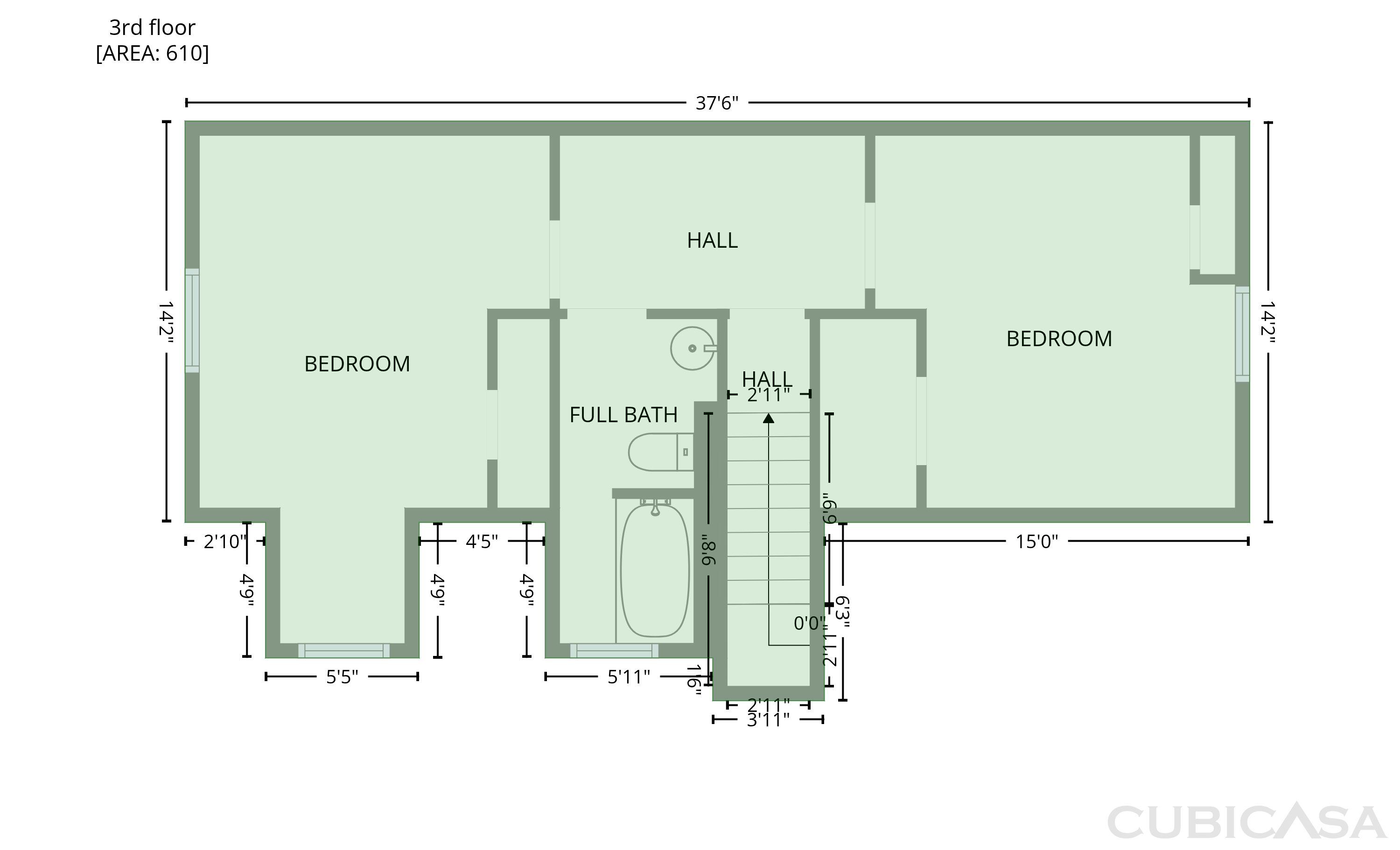 Third Floor of 1157 Woodbridge Dr, Clarksville, TN