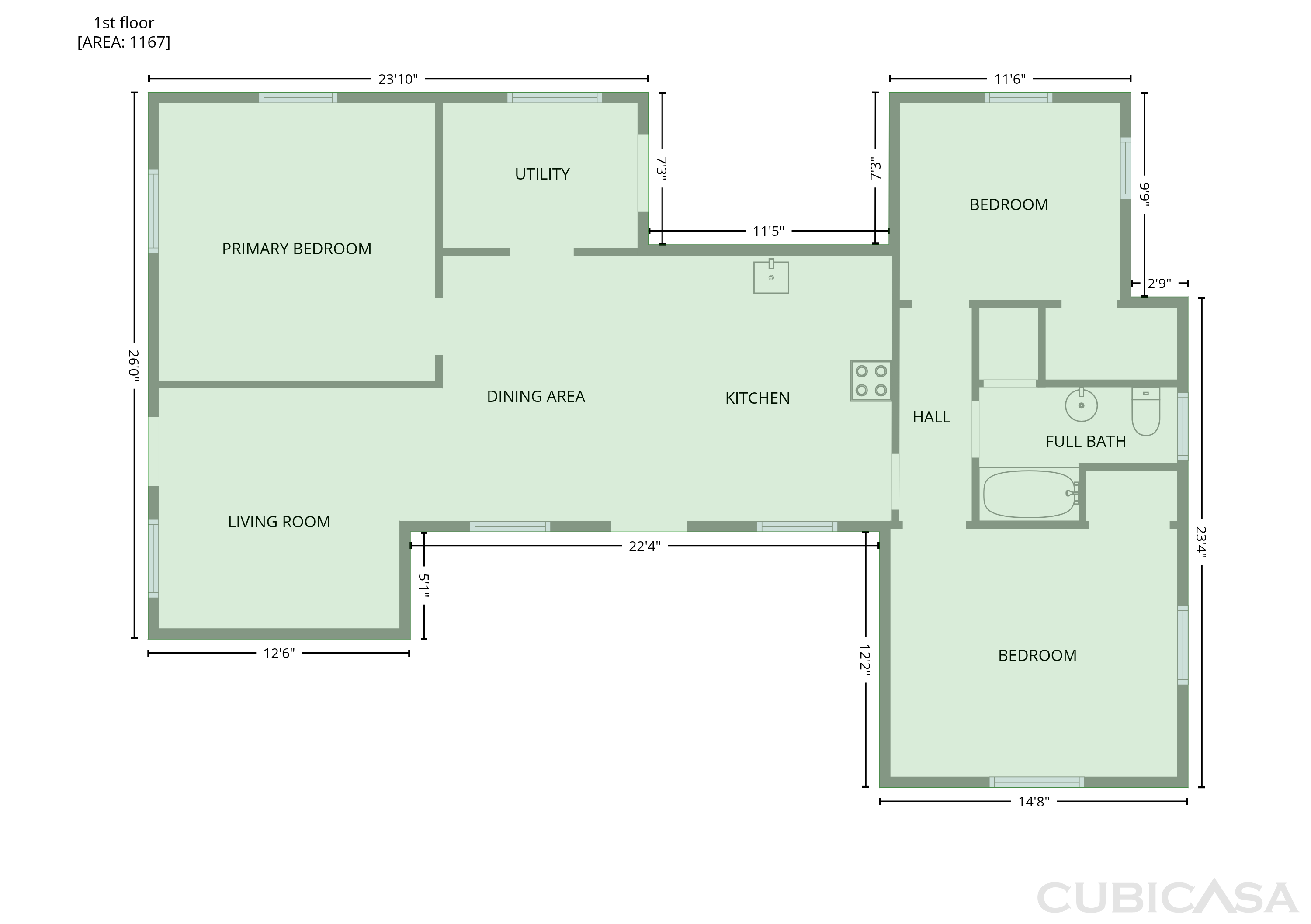 Main Floor of 606 N Cedar St, Seymour, TX