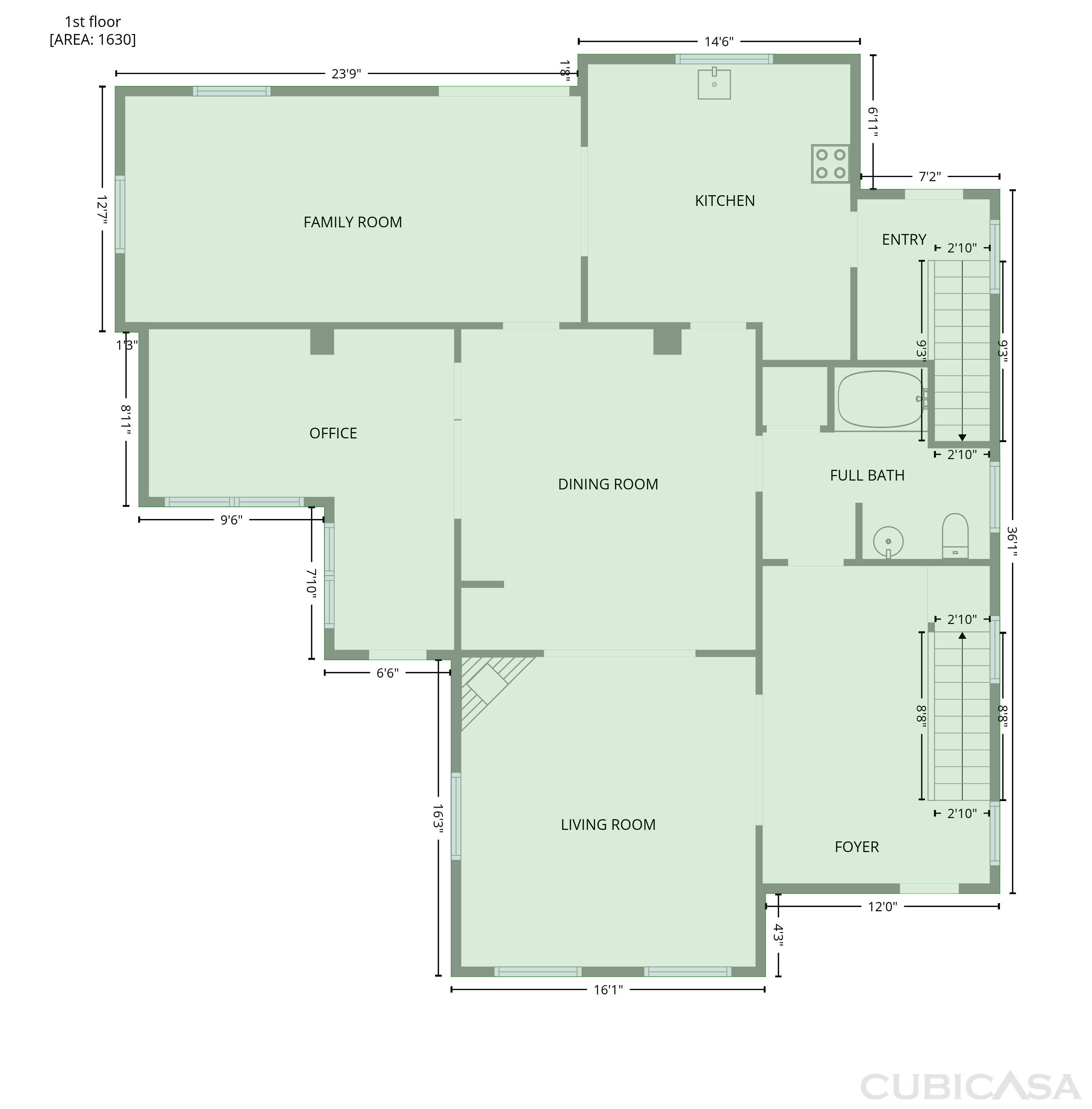 Main Floor of 1324 Hubbard St, Jacksonville, FL