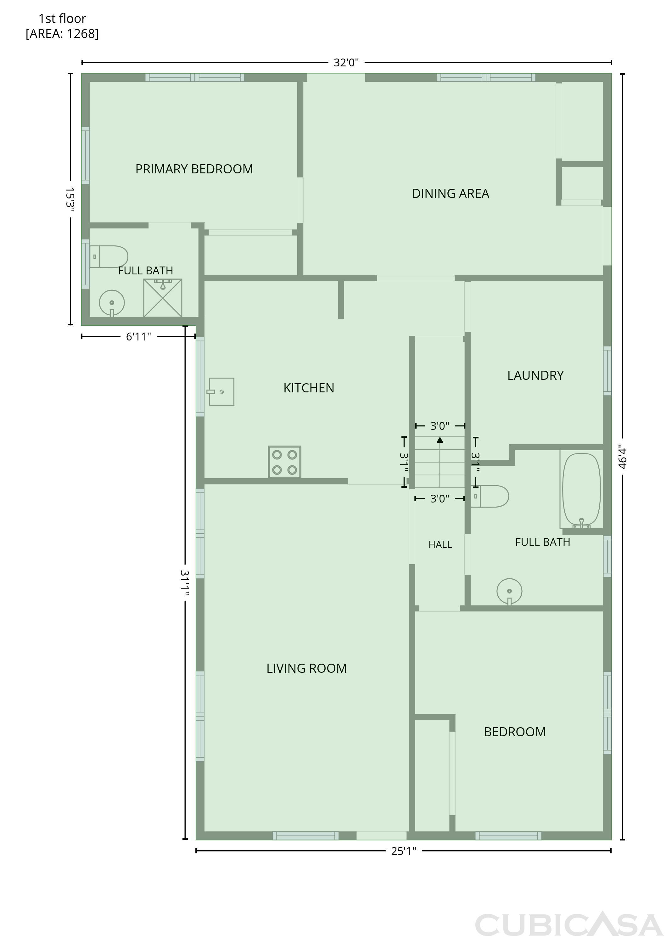 Main Floor of 921 N 6th St, Sayre, OK