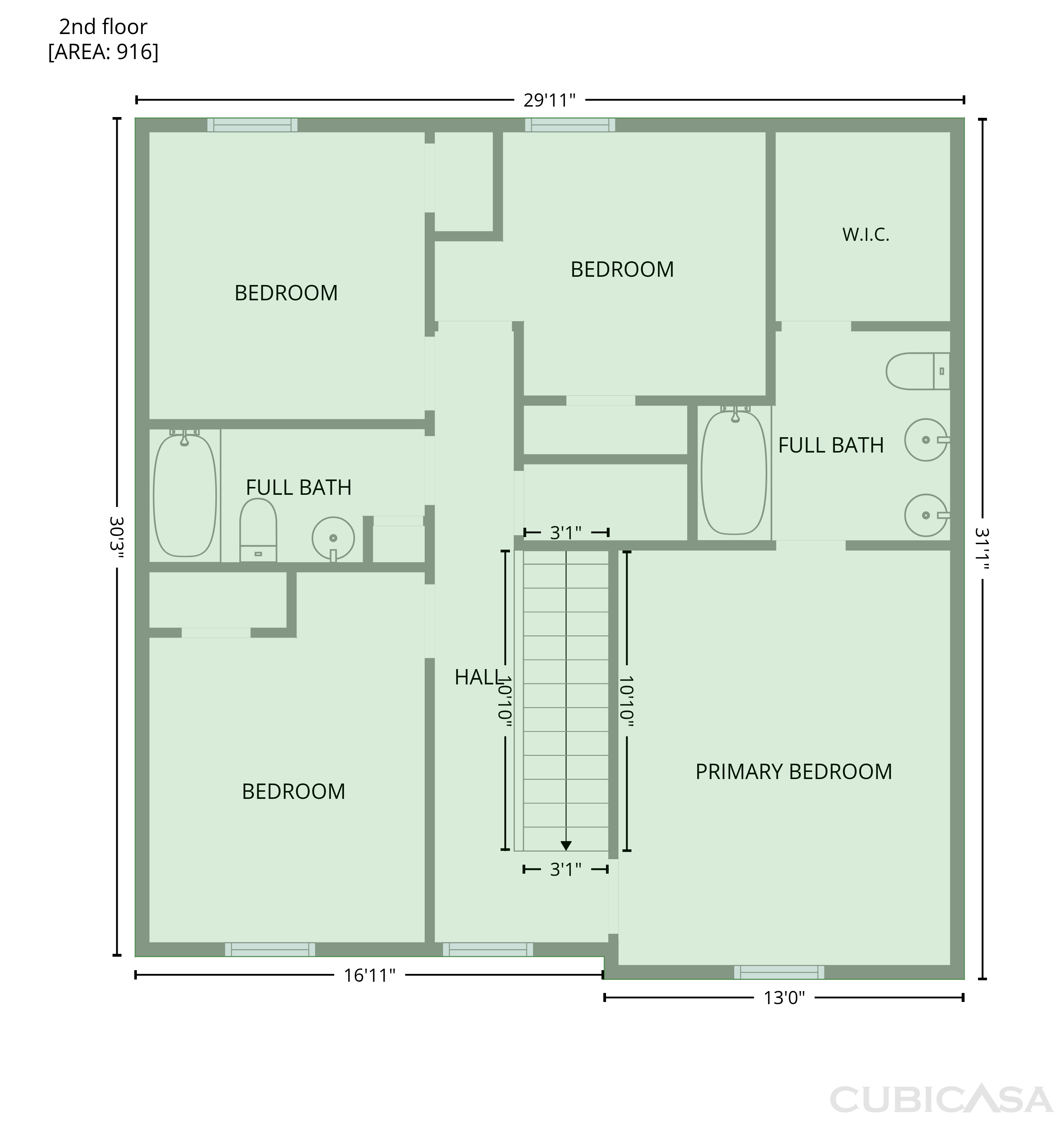 Second Floor of 3413 Winslow Dr, Charlotte, NC