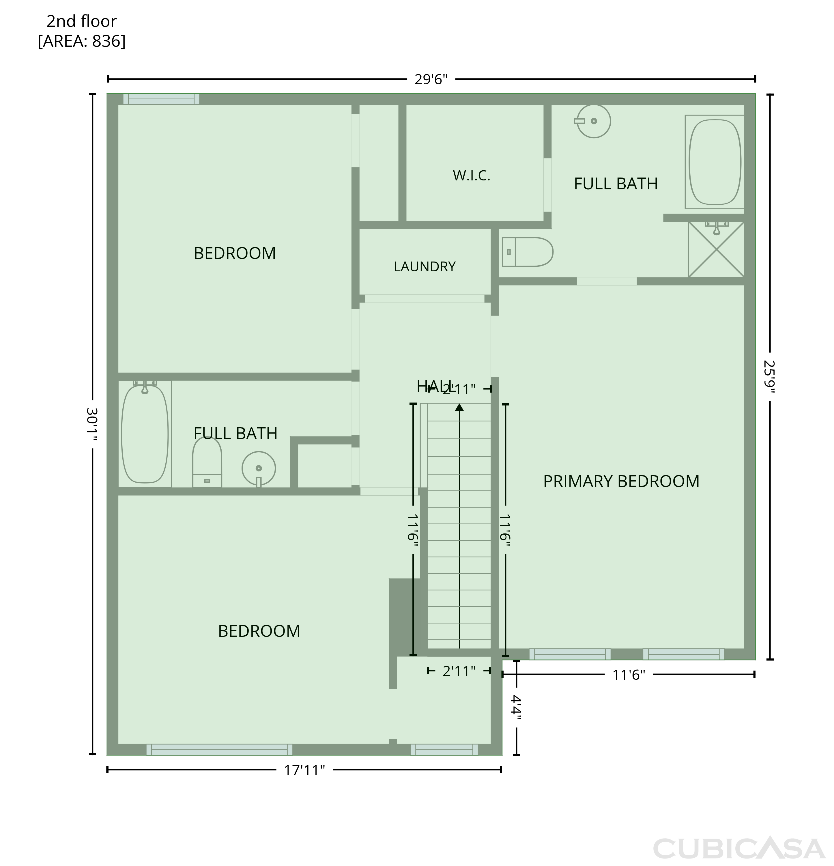 Second Floor of 1578 Zeverly St, Winston Salem, NC