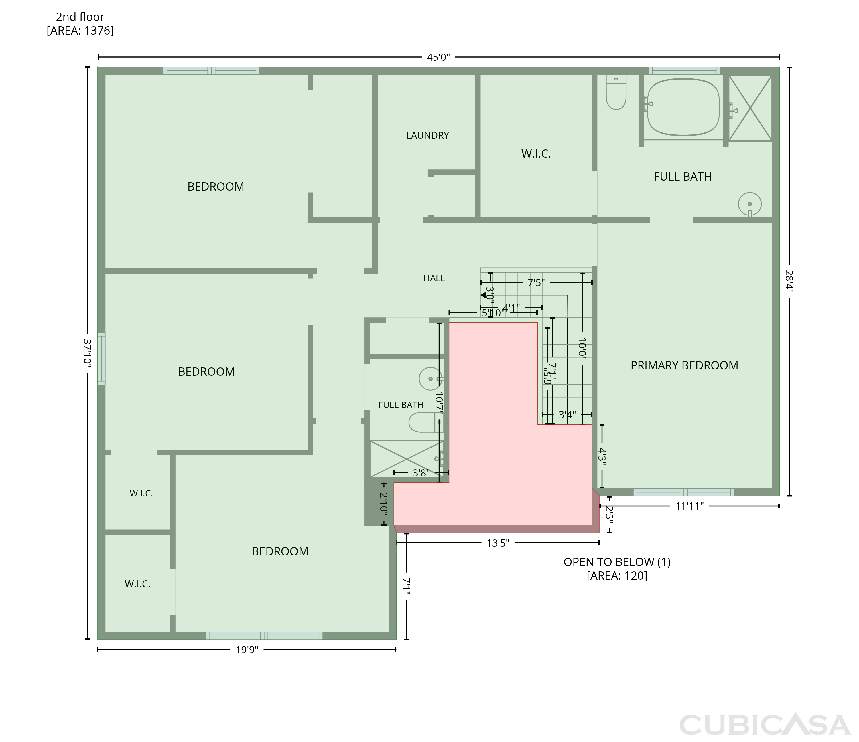Second Floor of 815 Southridge Dr, Monroe, NC