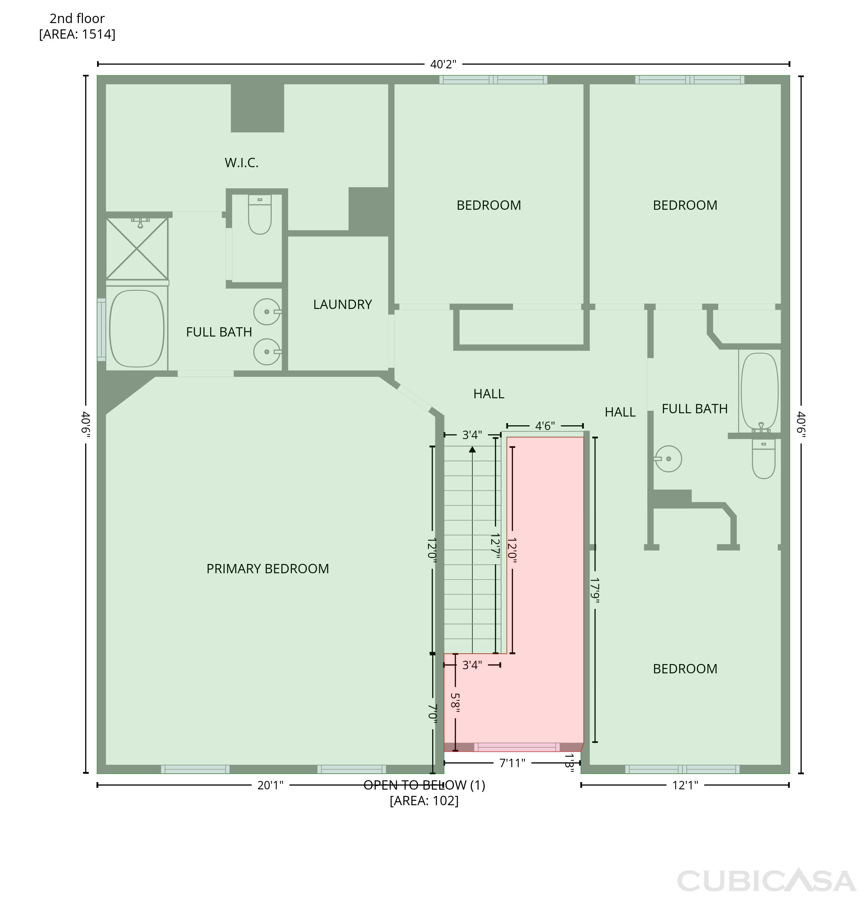 Second Floor of 6543 Chason Woods Ct, Jonesboro, GA