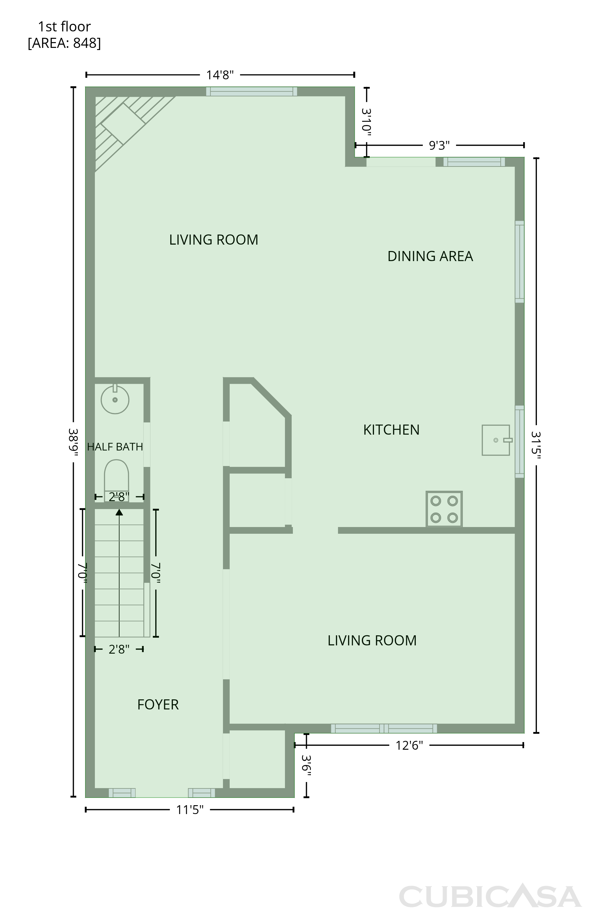 Main Floor of 3926 Wilgrove Way Dr, Charlotte, NC