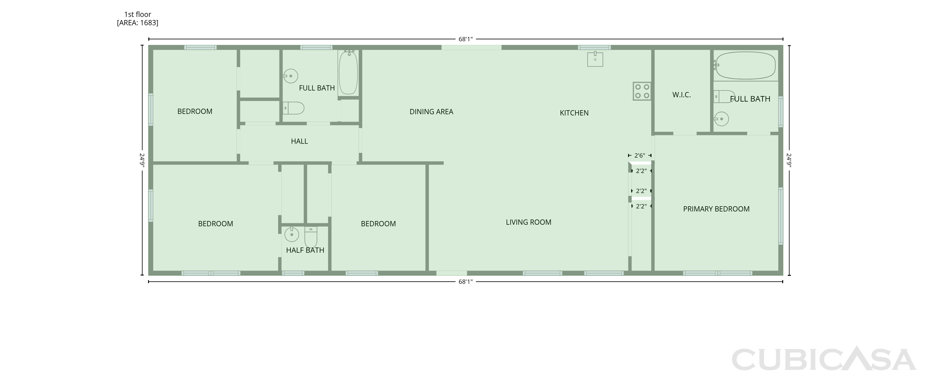 Main Floor of 1214 Kirkwood Ave, Murfreesboro, TN