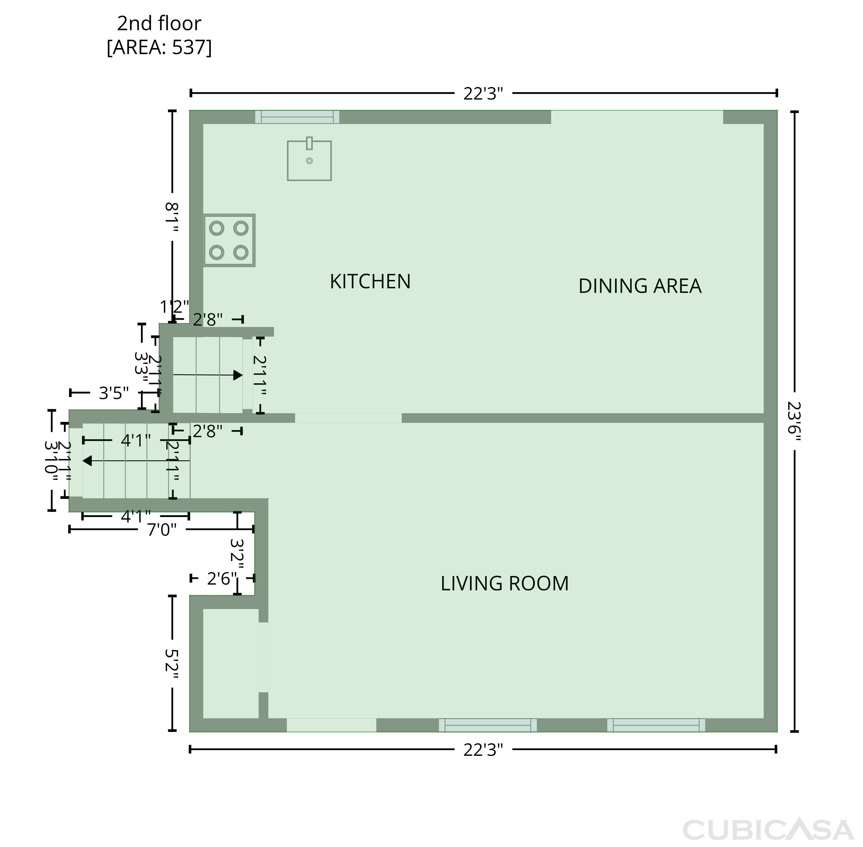 Second Floor of 3691 Lavilla Dr, Powder Springs, GA