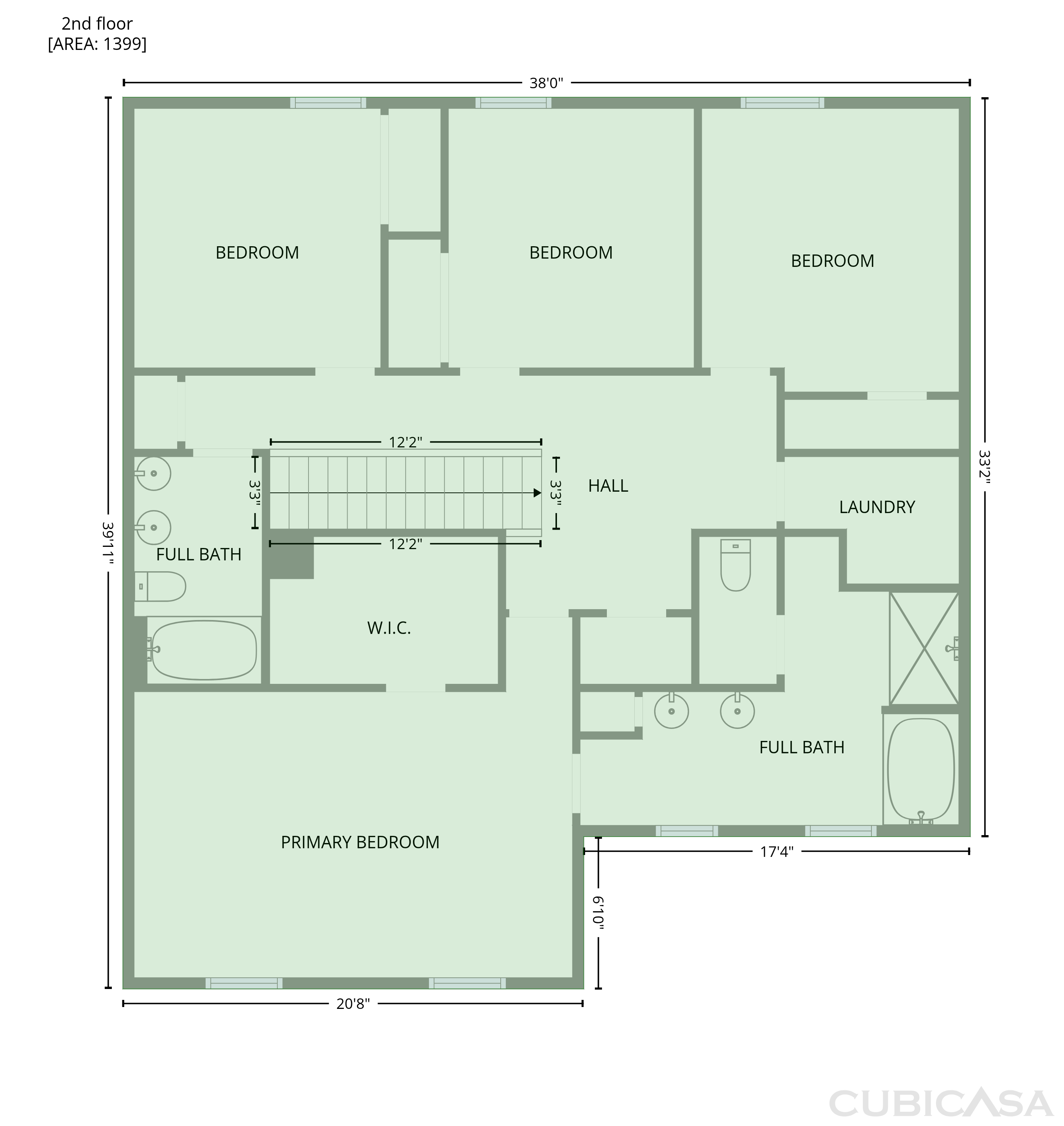 Second Floor of 611 Dodson Lake Ct, Fairburn, GA