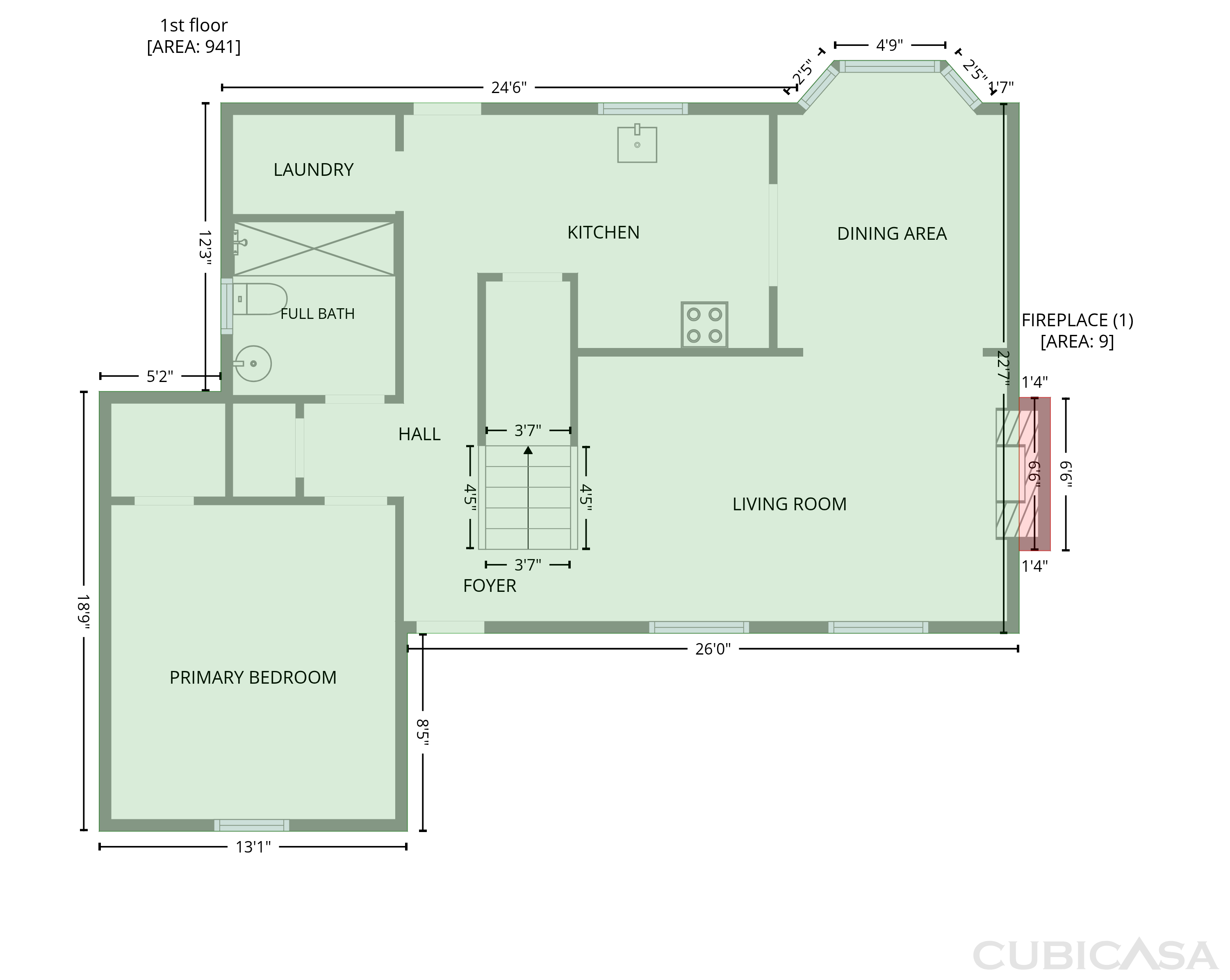 Main Floor of 1900 Cedar Ct, Clayton, NC