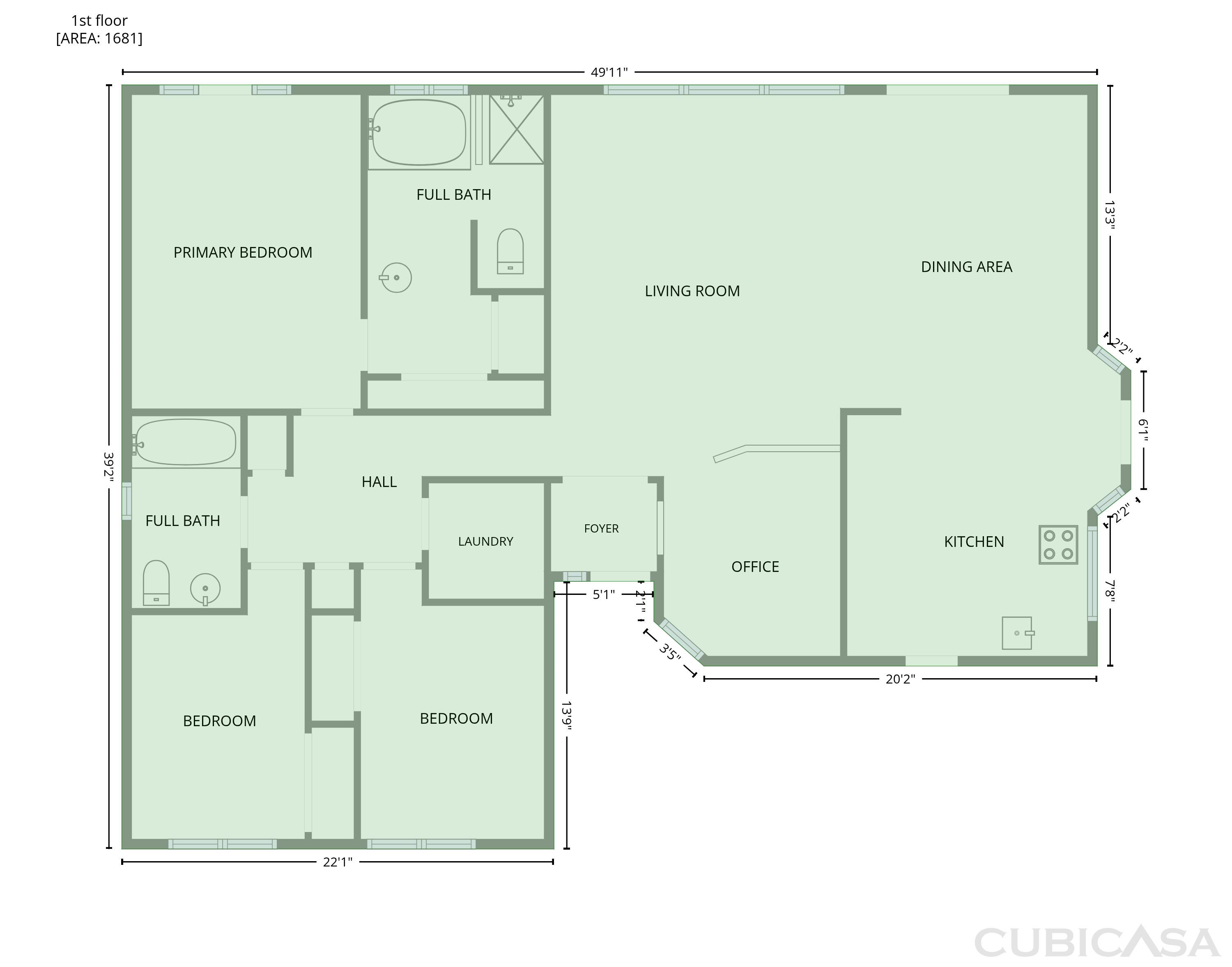 Main Floor of 7746 W Wahalla Ln, Glendale, AZ