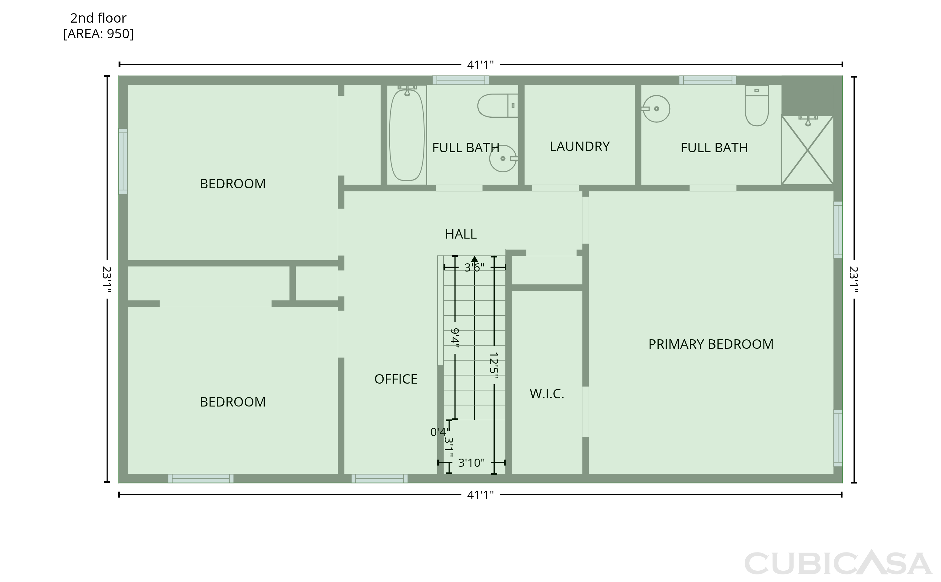 Second Floor of 42824 Greystone Dr, Sterling Heights, MI
