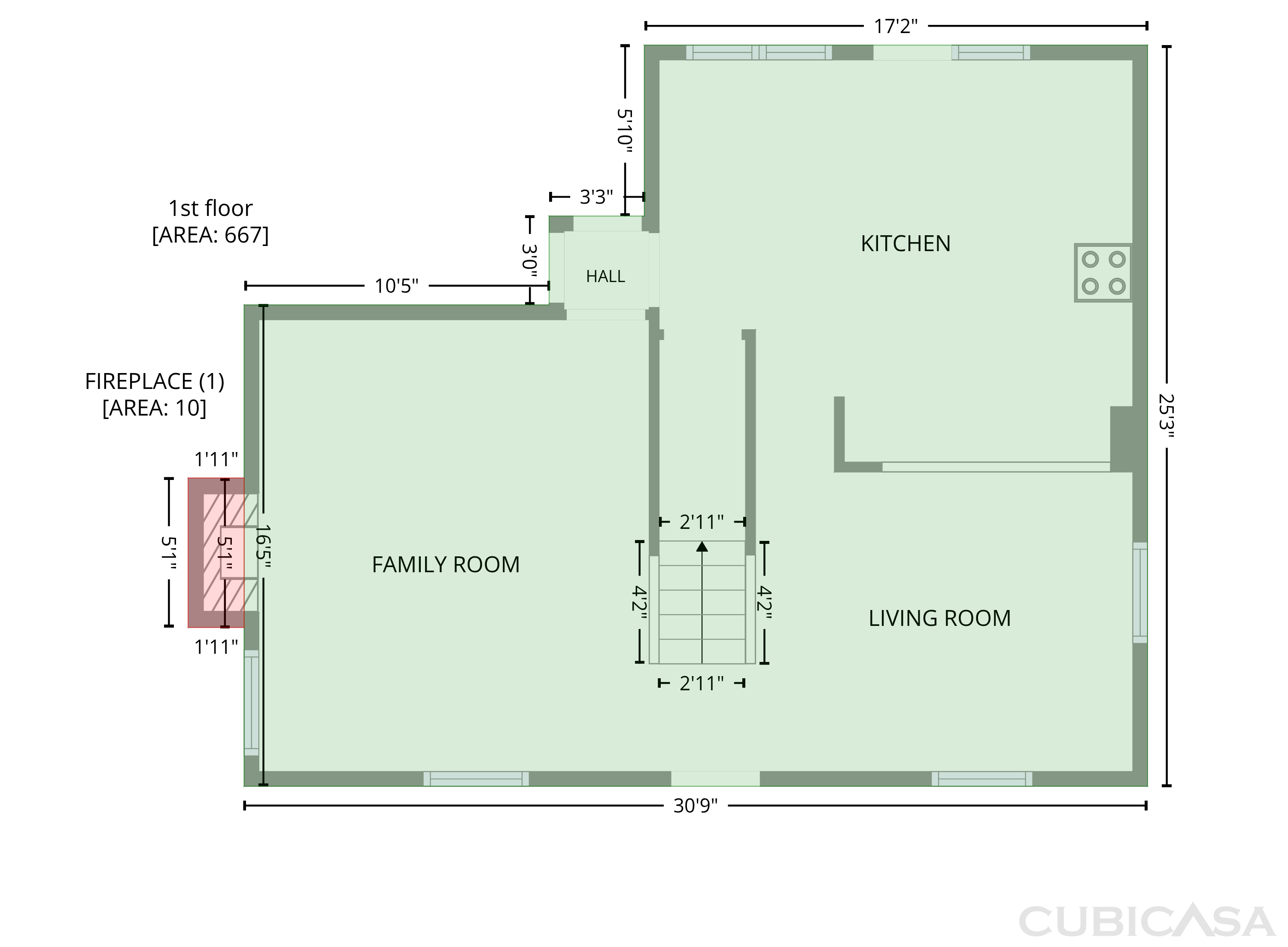 Main Floor of 2338 Hillandale Rd, Durham, NC