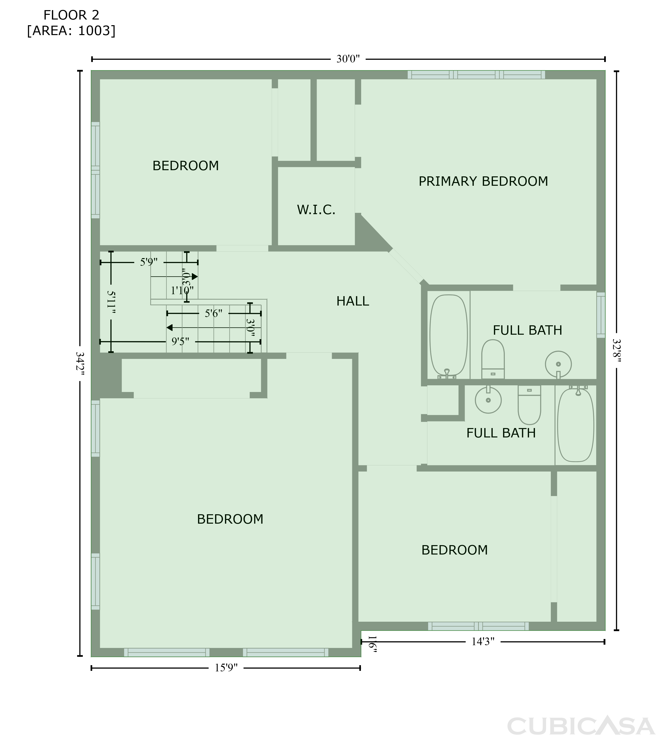 Second Floor of 1216 Briarwood Dr, Mebane, NC