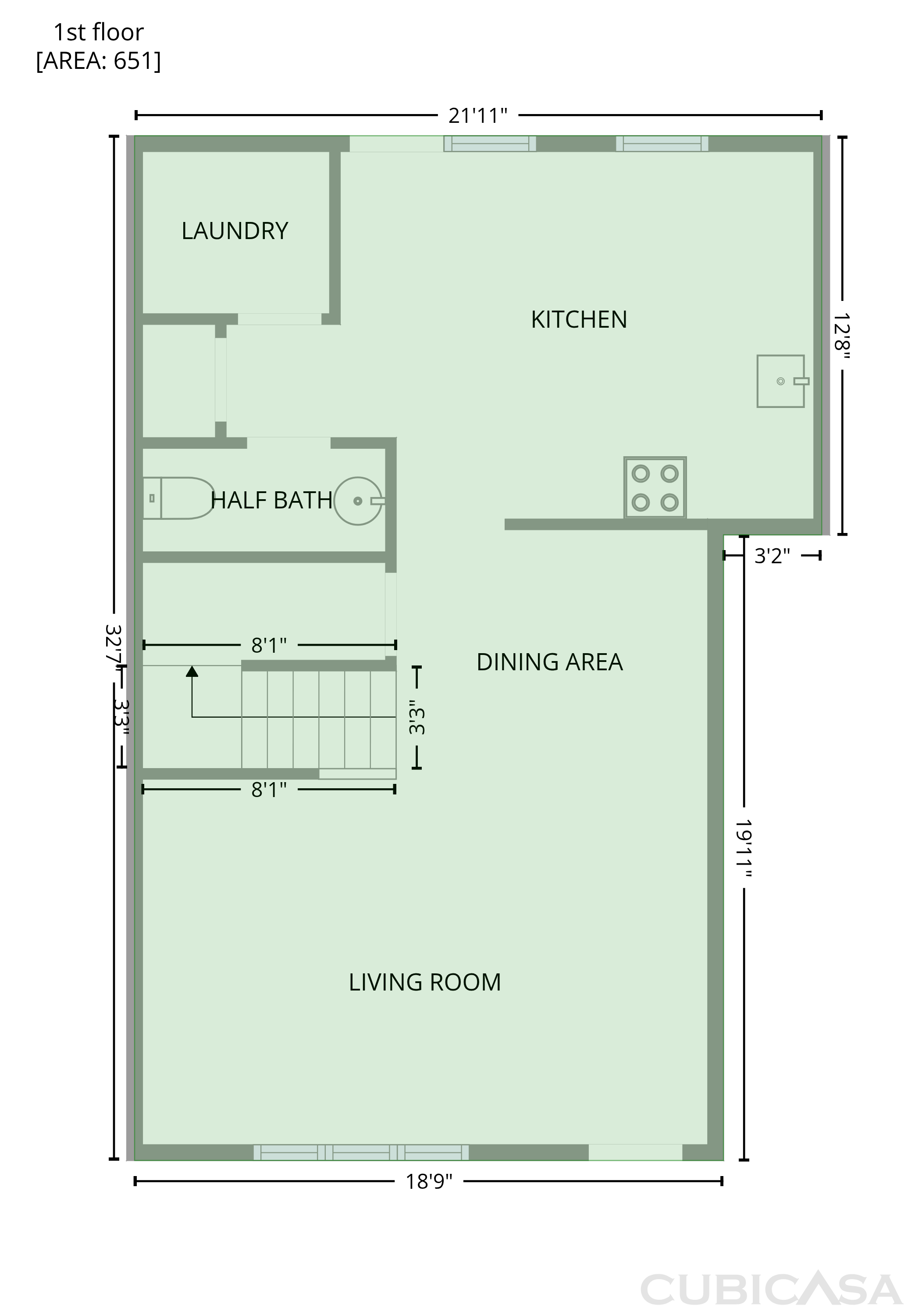 Main Floor of 474 Saratoga Ct, Winston Salem, NC