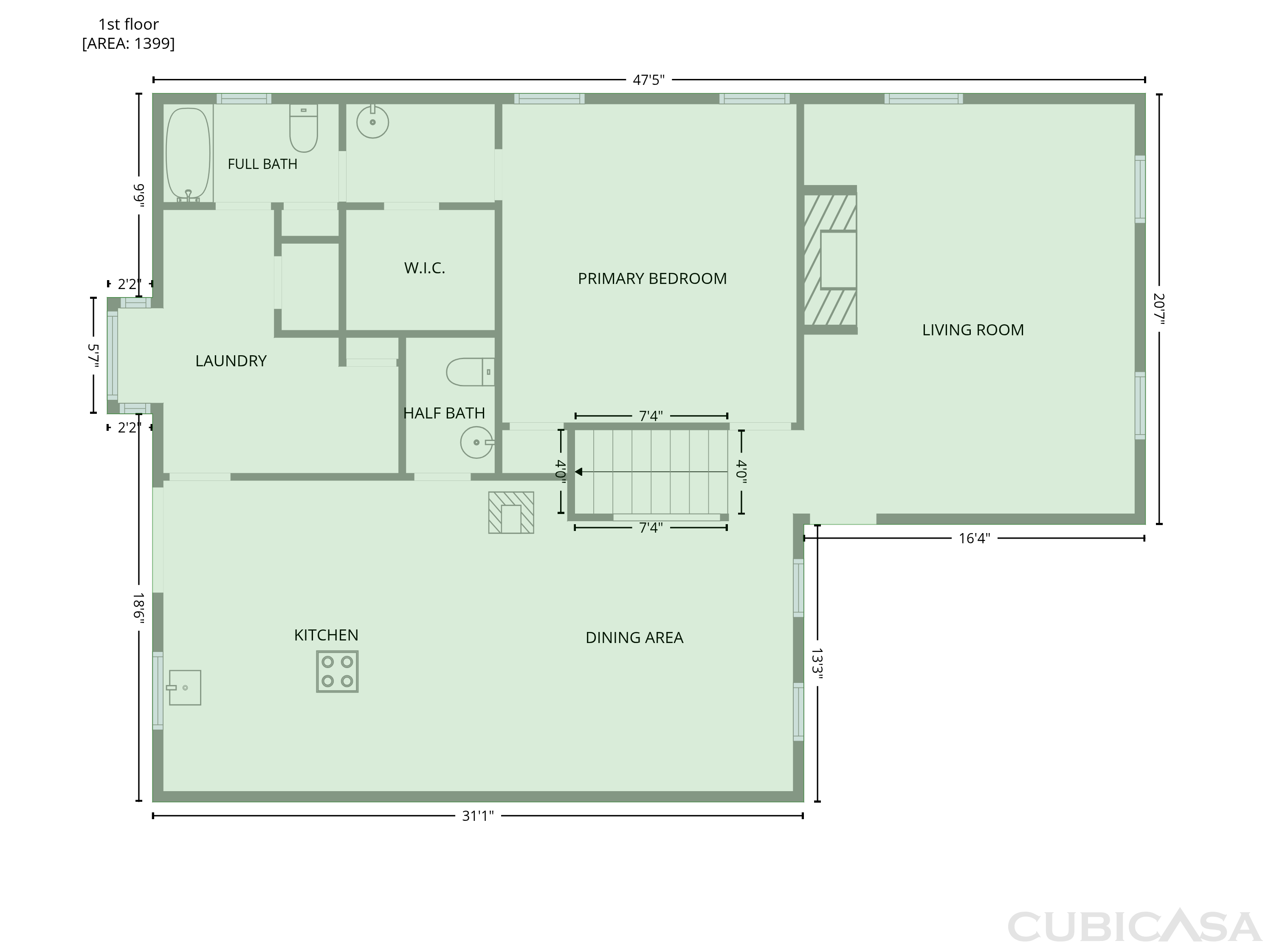 Main Floor of 100 Joshua Pl, Fayetteville, GA