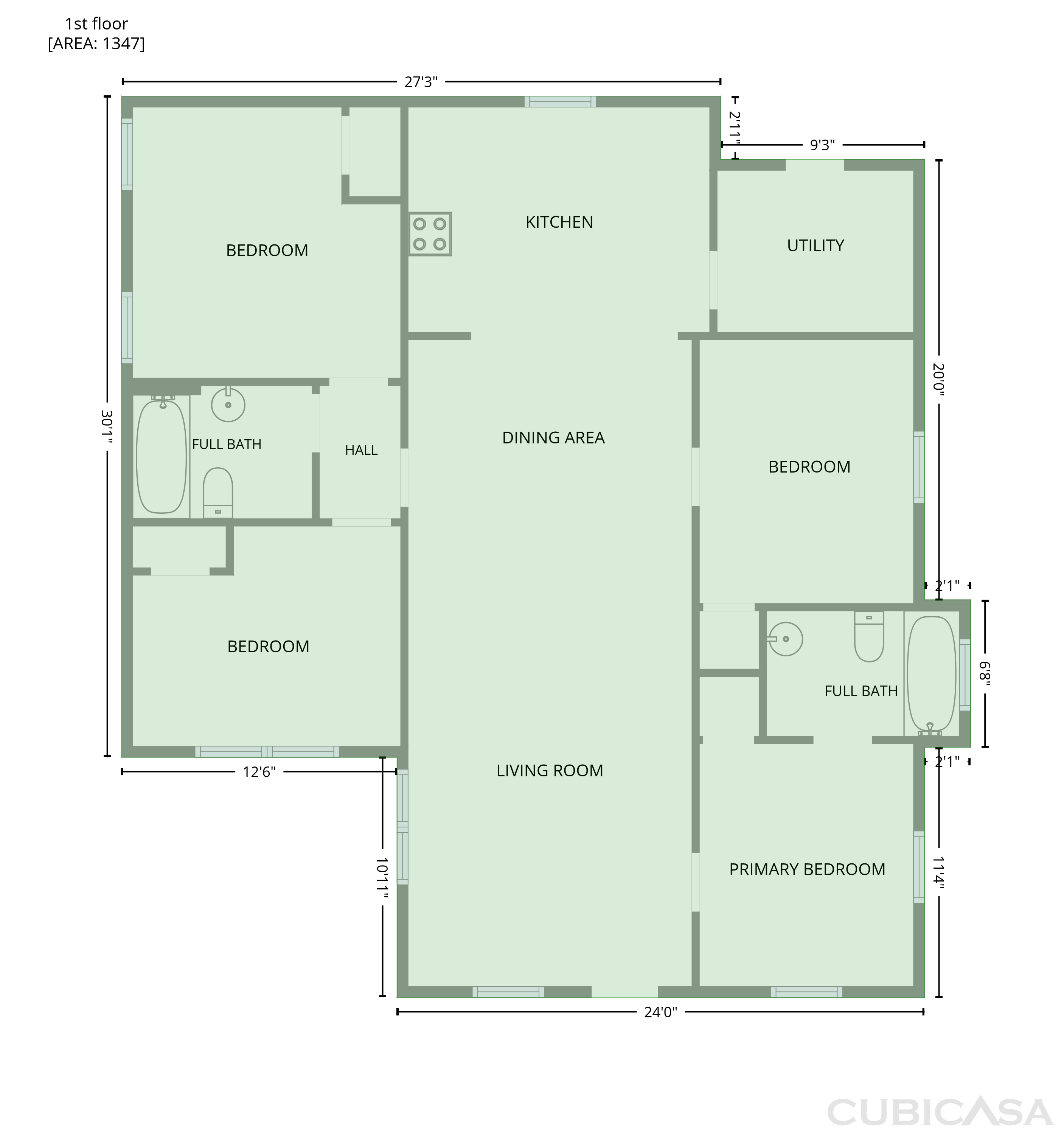Main Floor of 1233 Oakland Dr SW, Atlanta, GA