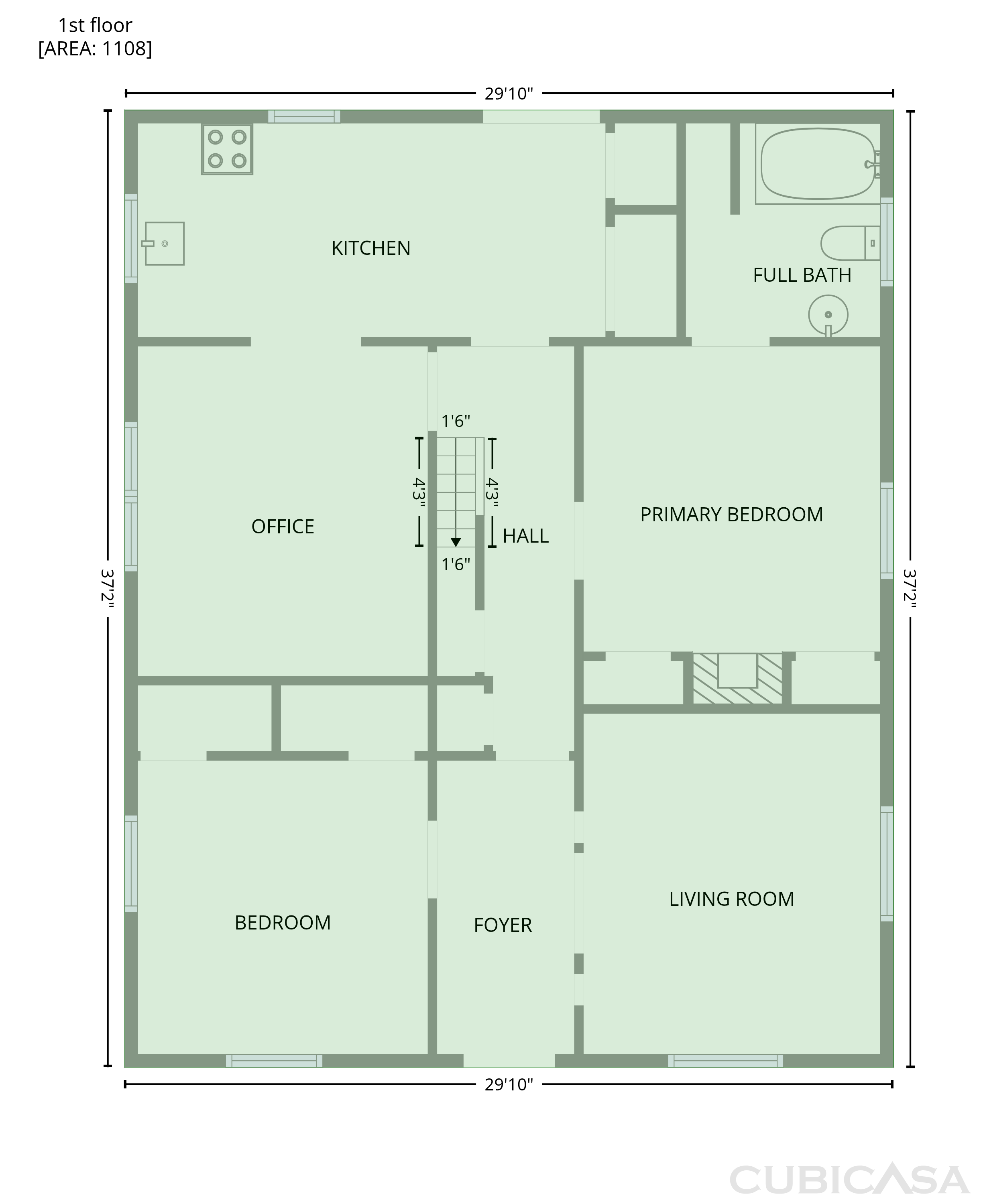 Main Floor of 1402 1st Avenue Pl NW, Hickory, NC
