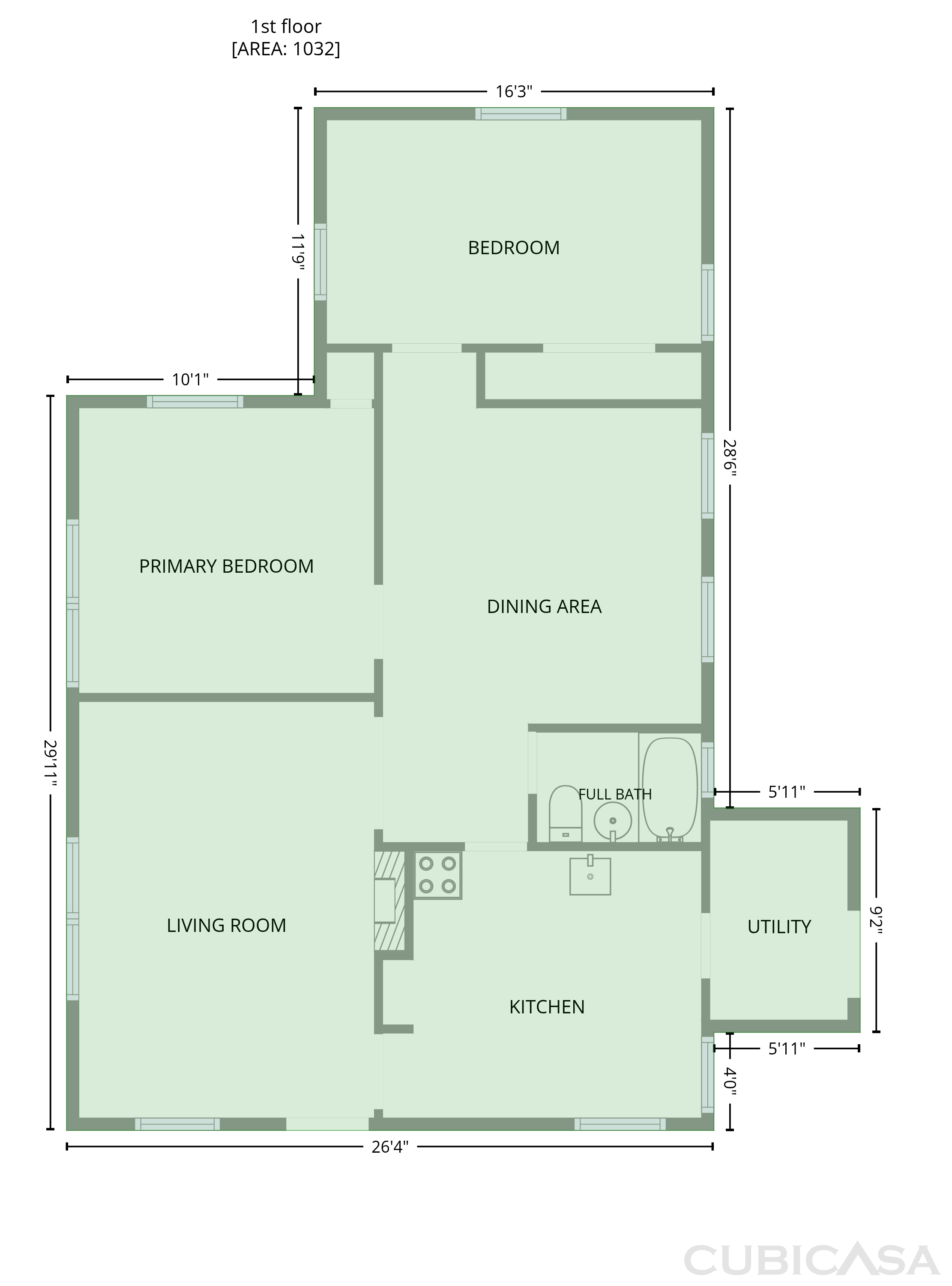 Main Floor of 521 Grace Ave, Lancaster, SC
