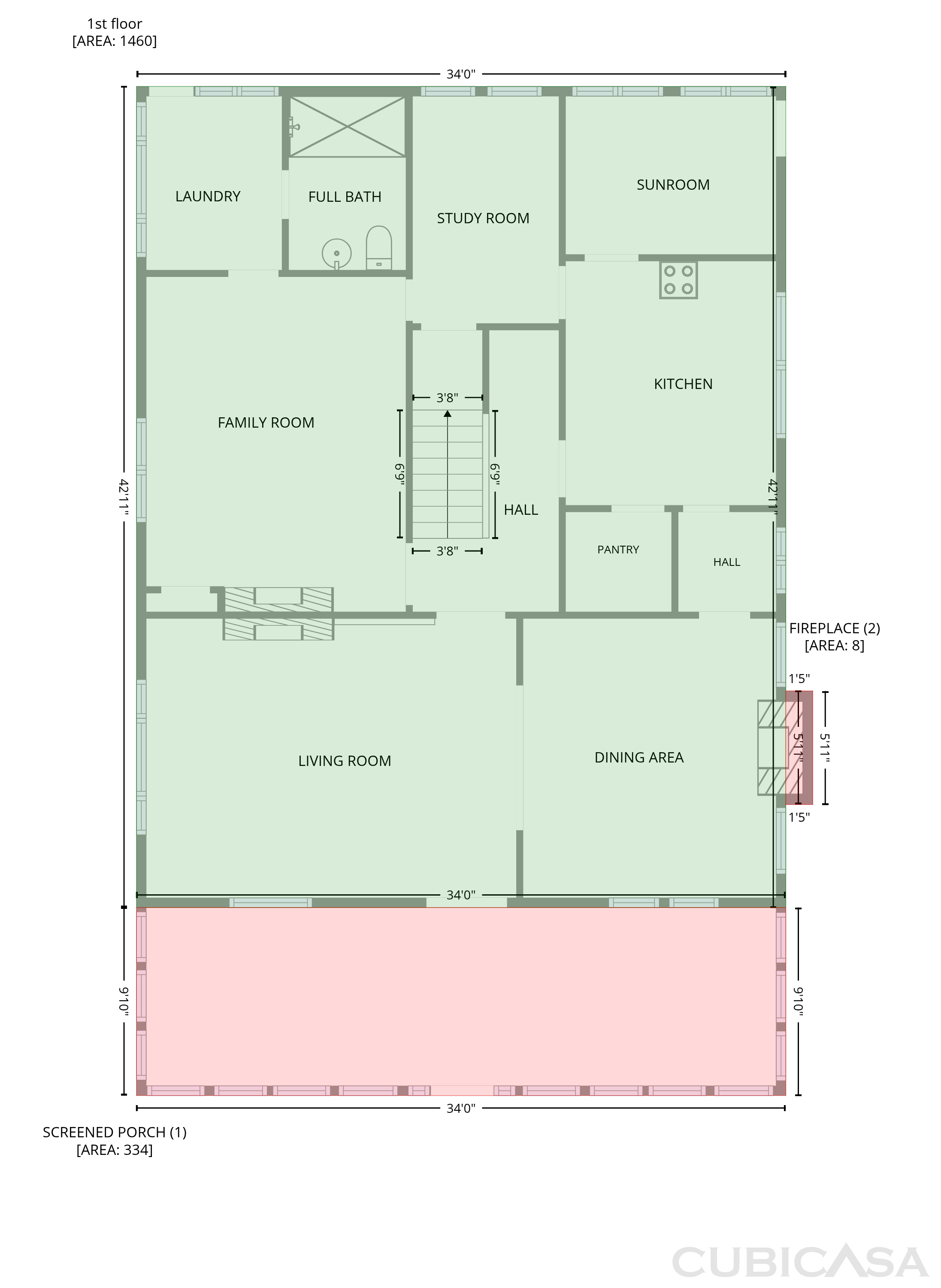 Main Floor of 208 S Elm St, Marshville, NC