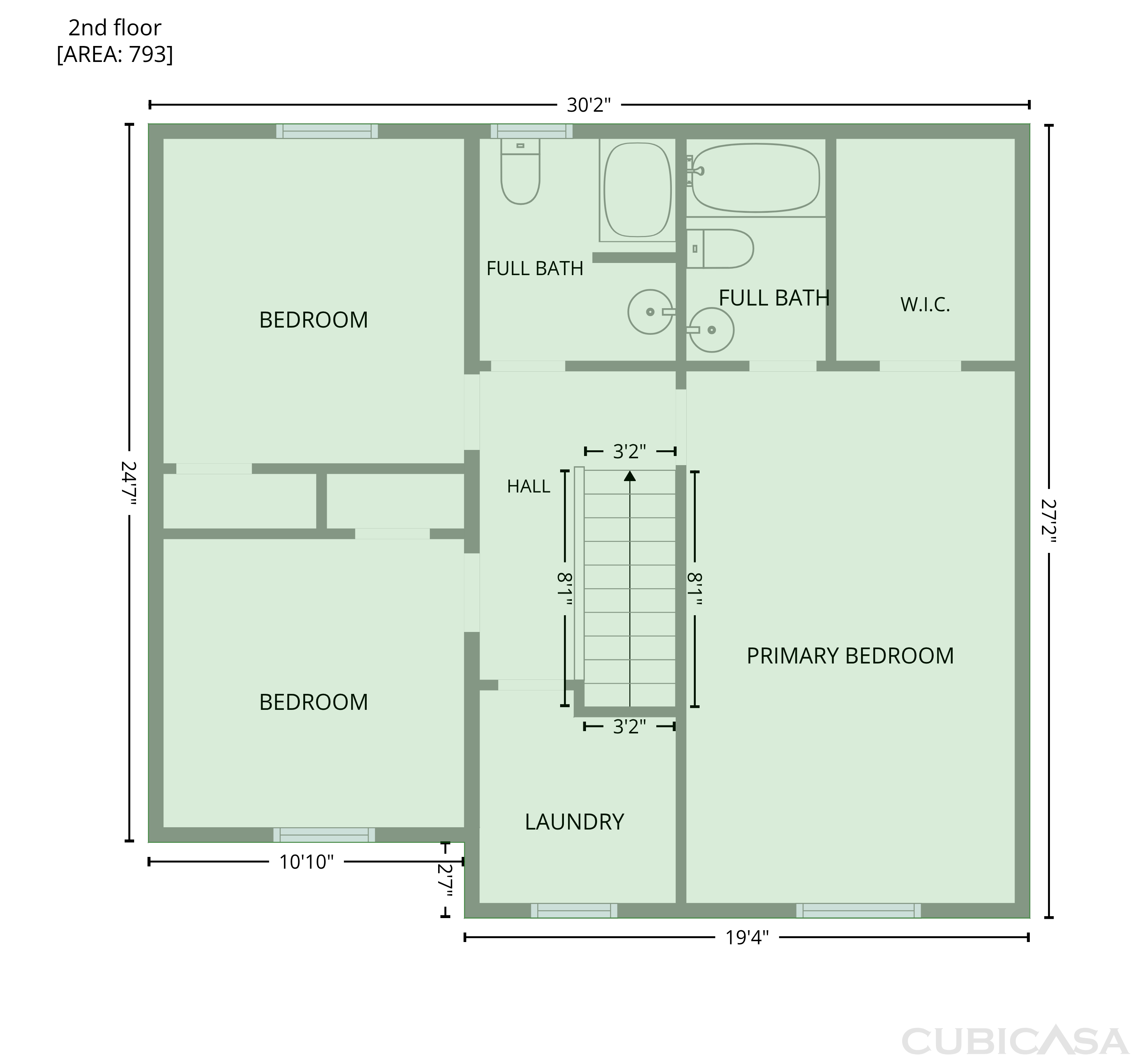 Second Floor of 4400 Hidden Meadow Cir, Sugar Hill, GA