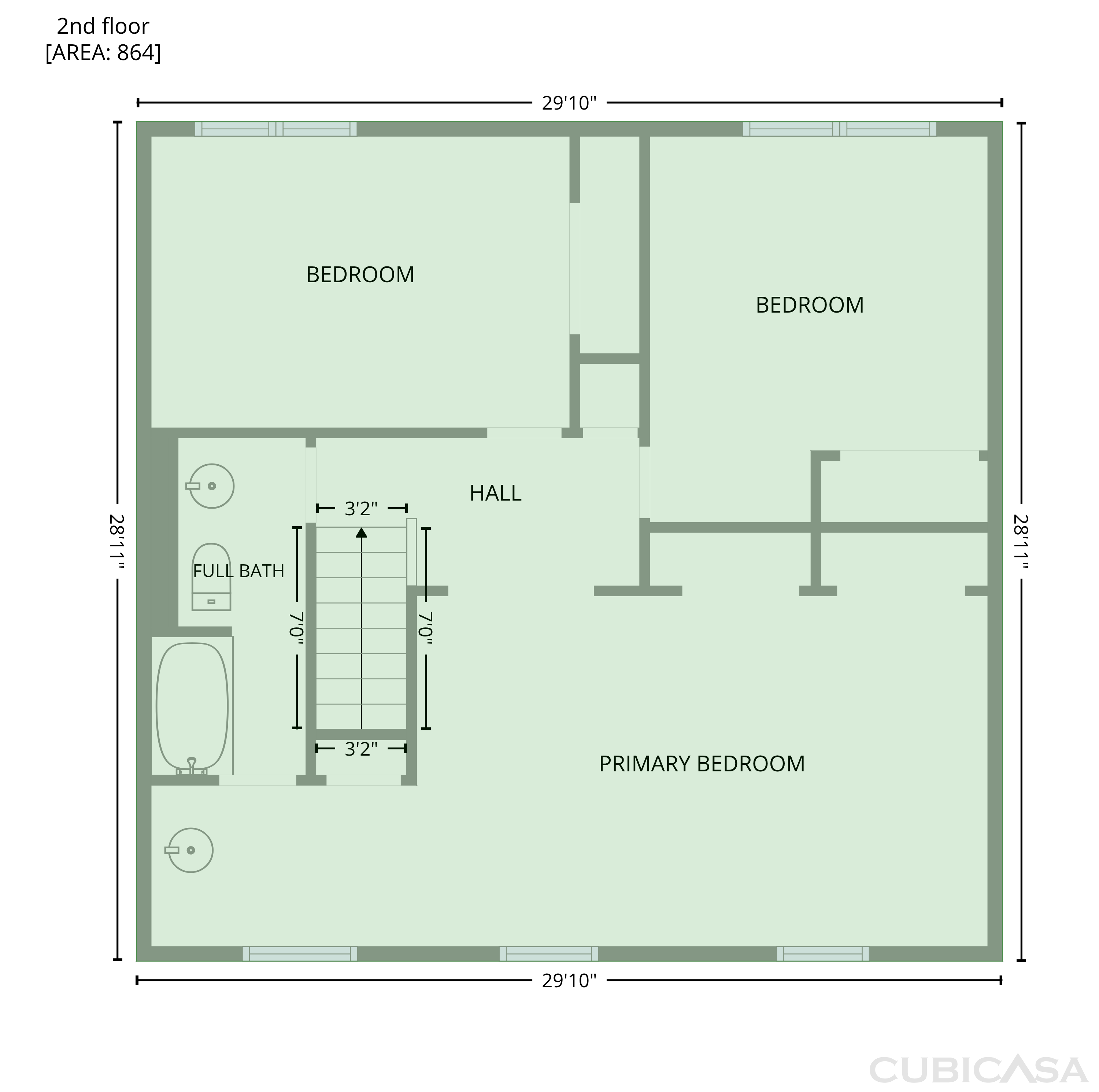 Second Floor of 702 Buffalo Cir, Carol Stream, IL