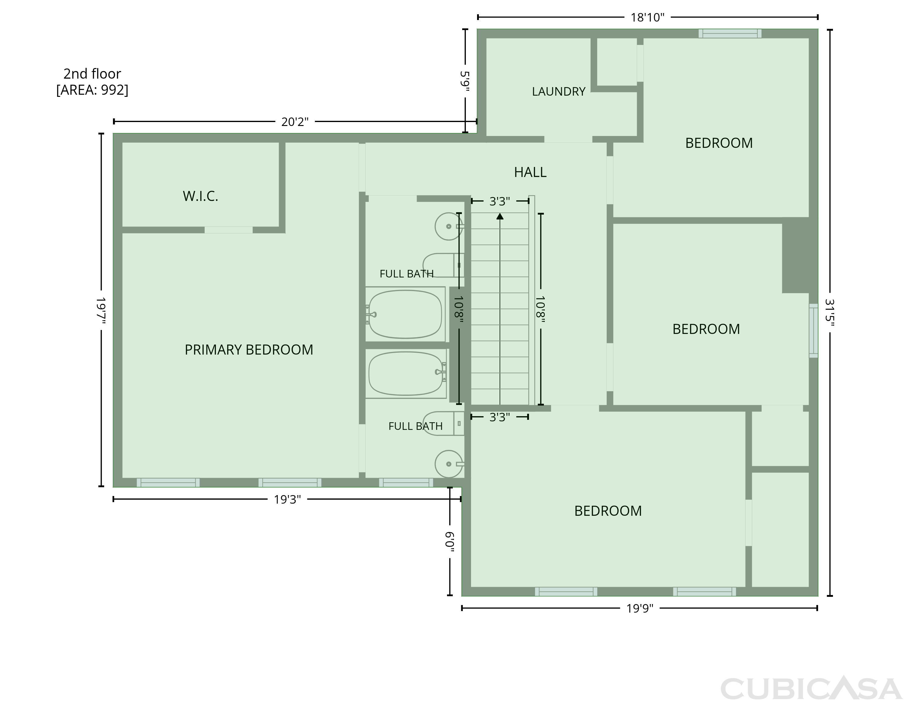 Second Floor of 1869 Belle Arbor Dr, Nashville, TN