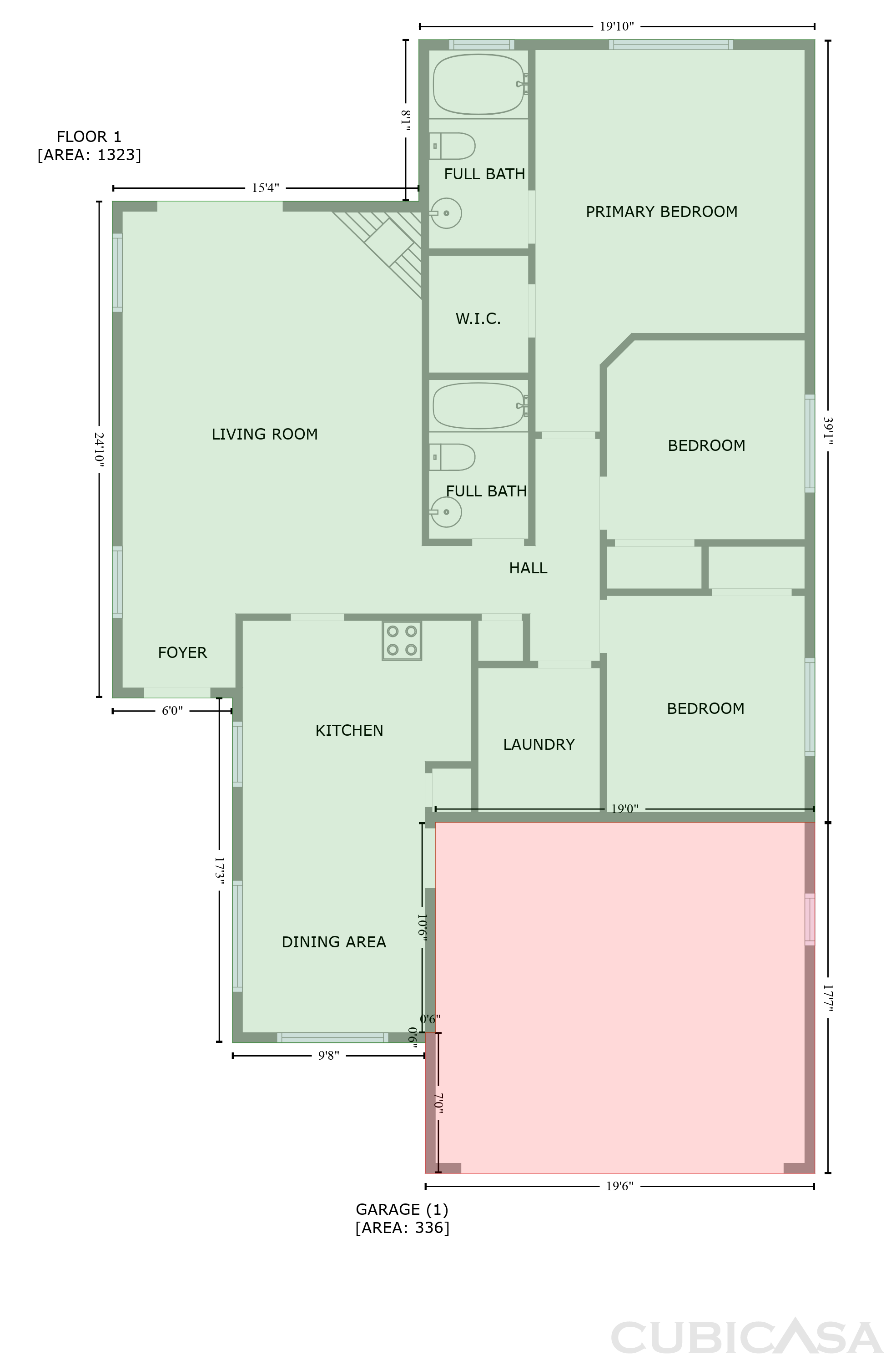 Main Floor of 8758 E Mountain Spring Dr, Tucson, AZ