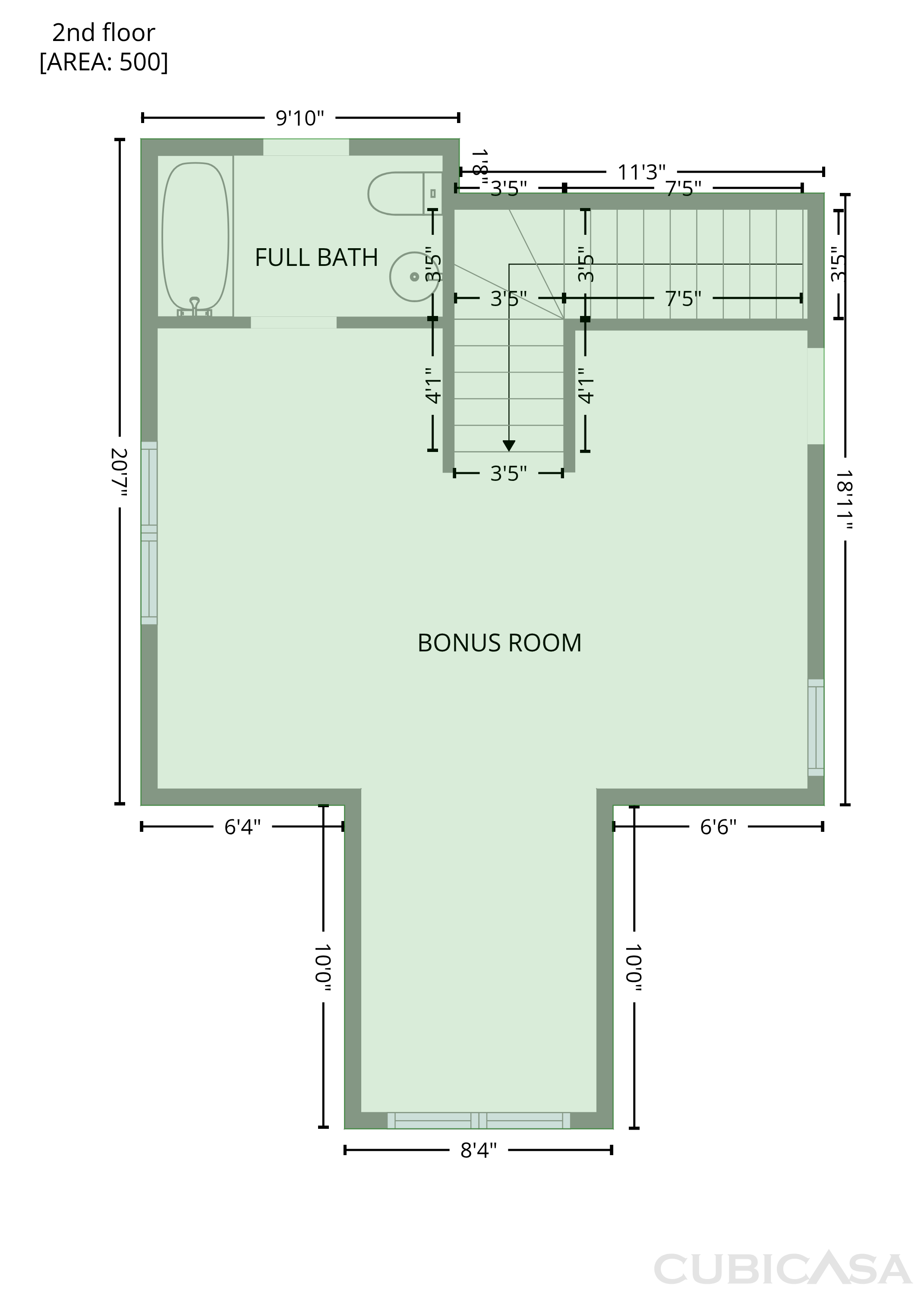 Second Floor of 372 Cotton Mill Dr, Zebulon, NC