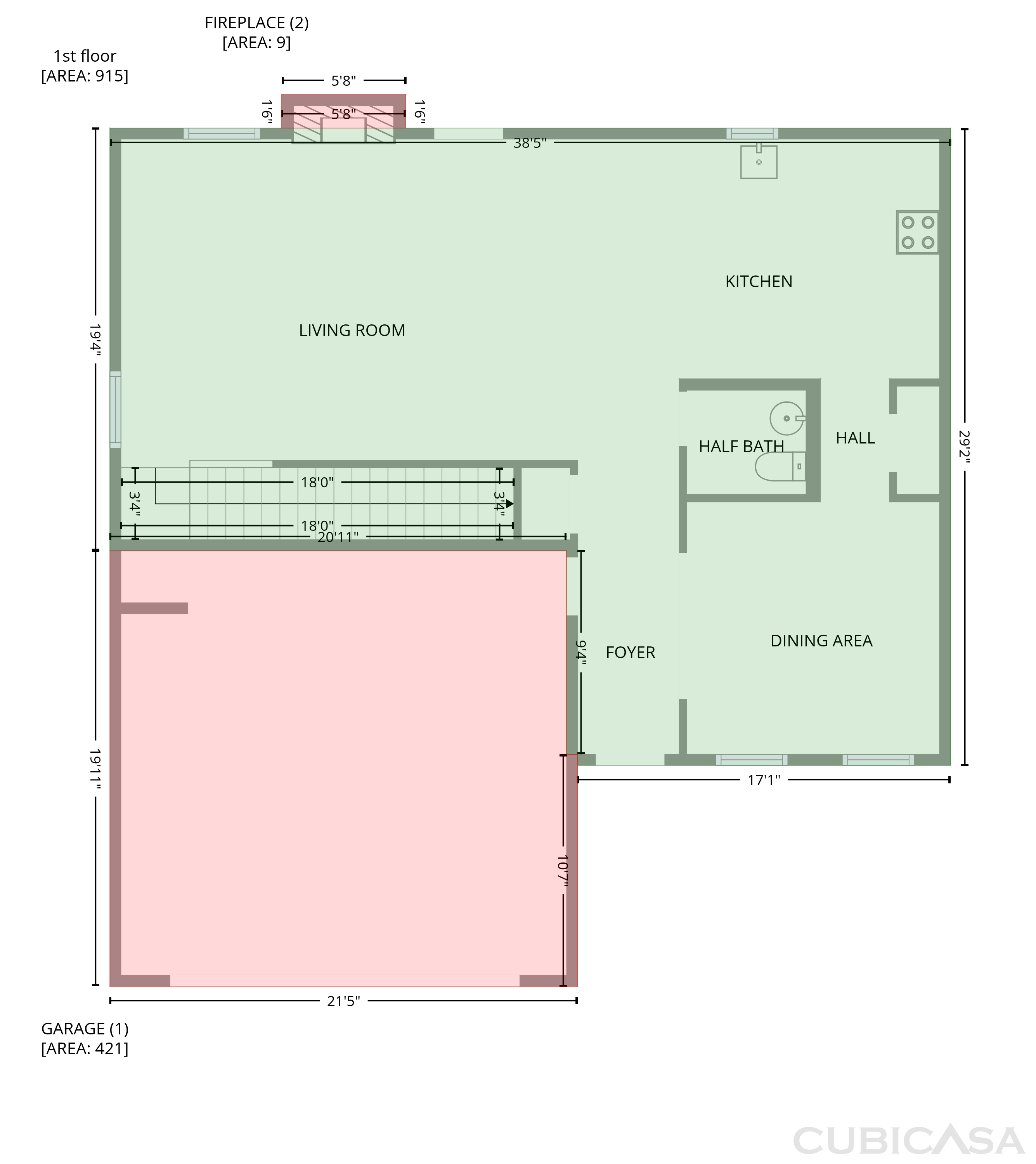Main Floor of 216 Hardaway Pt, Clayton, NC