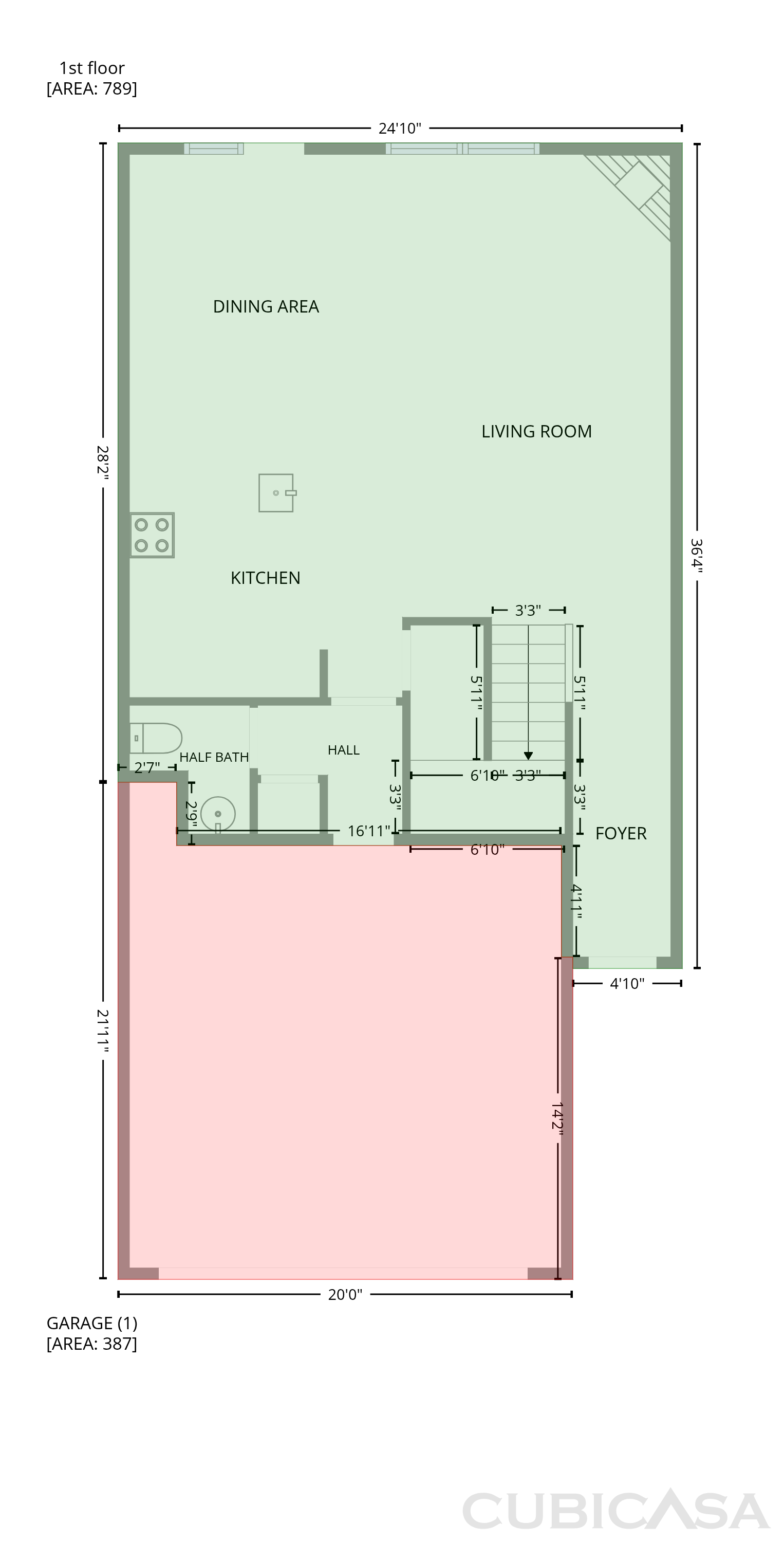 Main Floor of 208 Bluffton Ct, Acworth, GA
