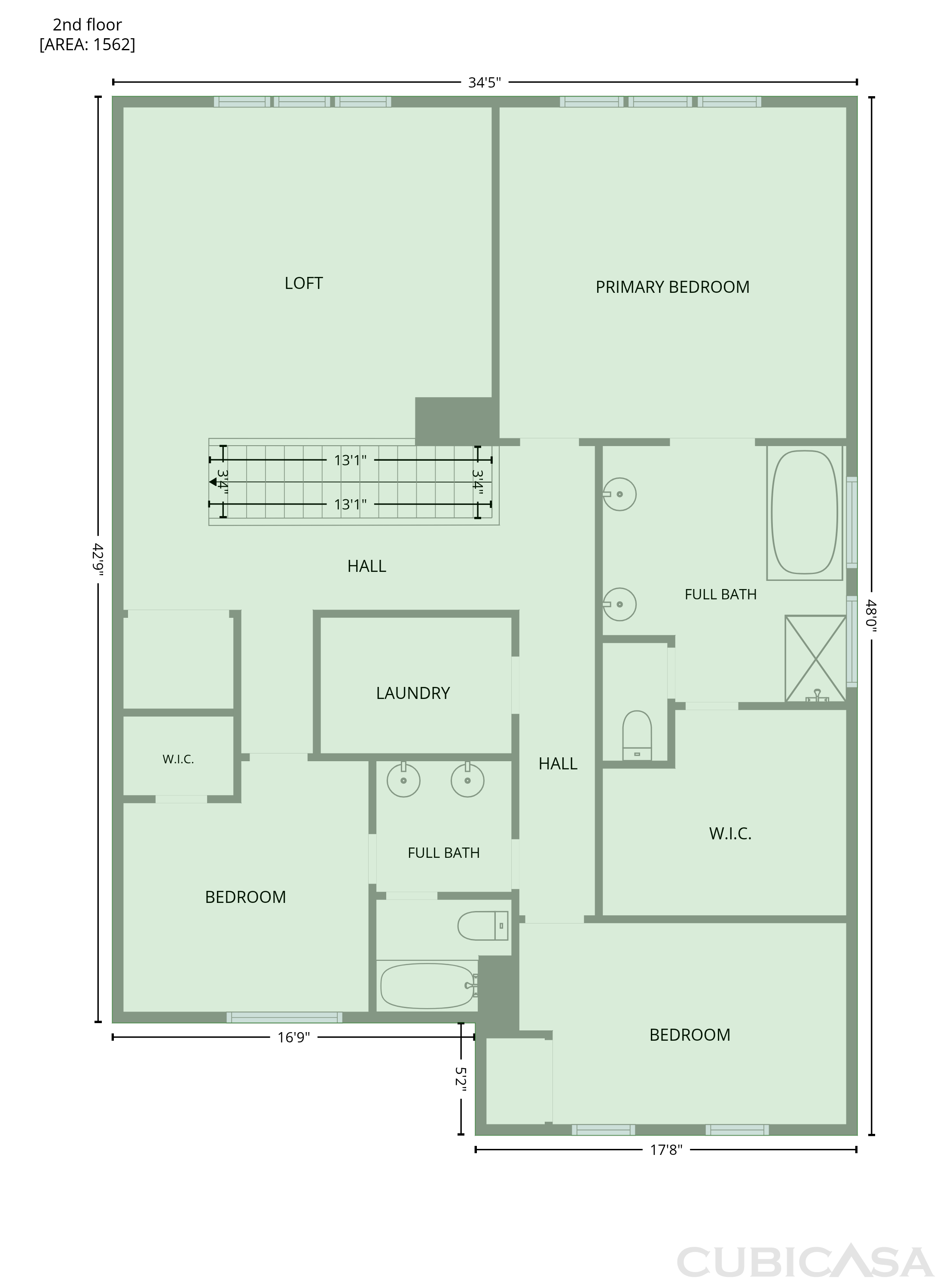 Second Floor of 1102 Meadow Pond Dr, Durham, NC