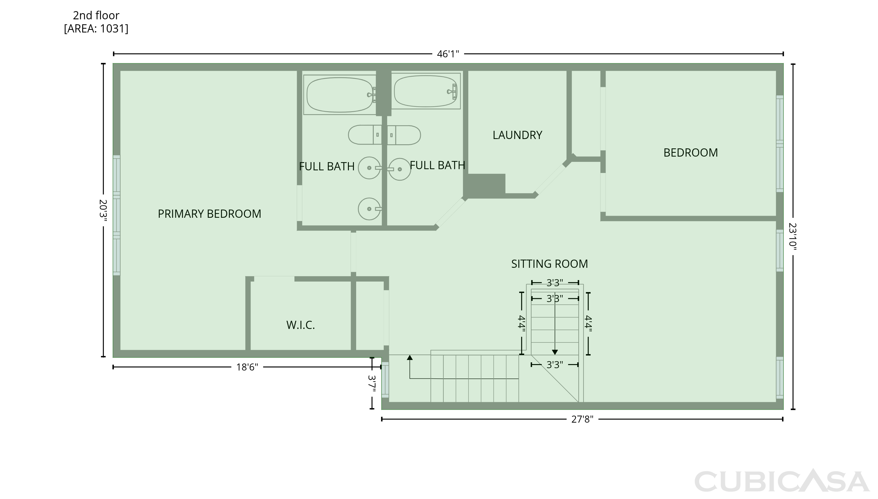 Second Floor of 1019 Ivydale Cir, Lawrenceville, GA