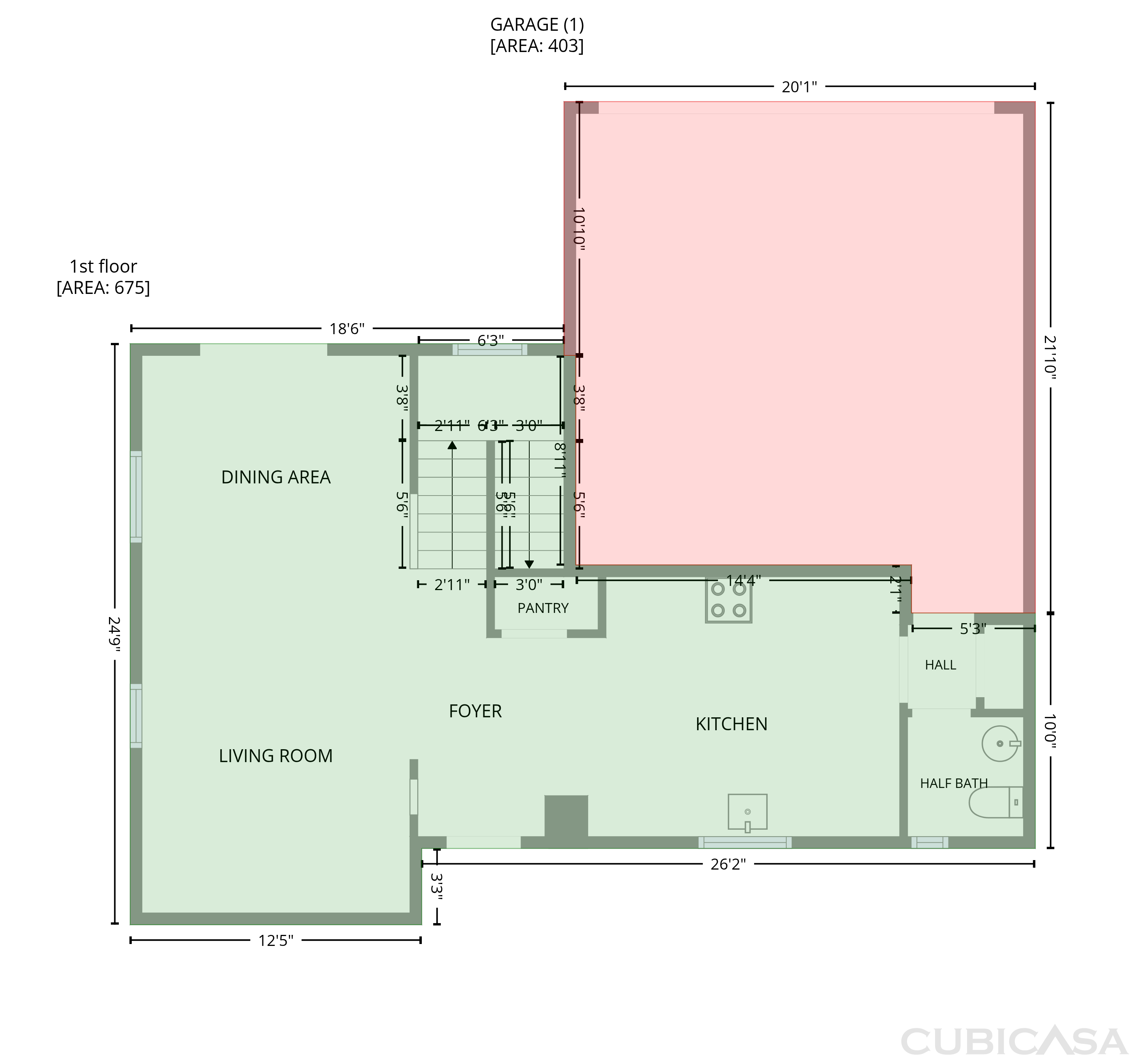 Main Floor of 2856 E Megan St, Gilbert, AZ