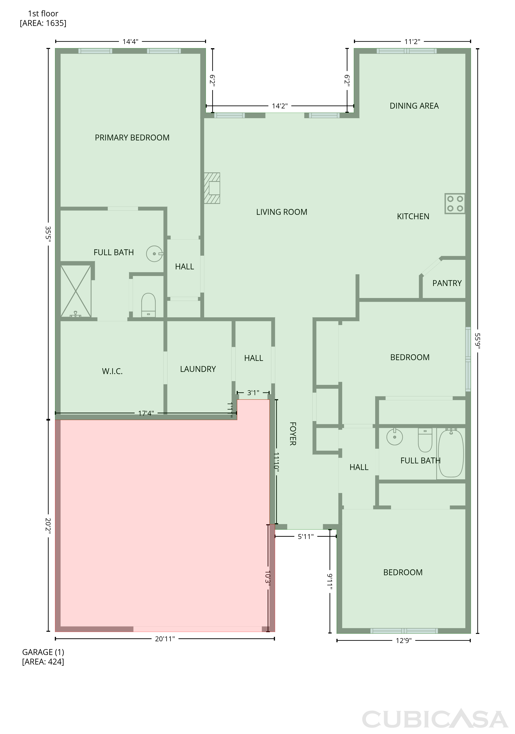 Main Floor of 2530 Walpole Ln, Columbia, TN