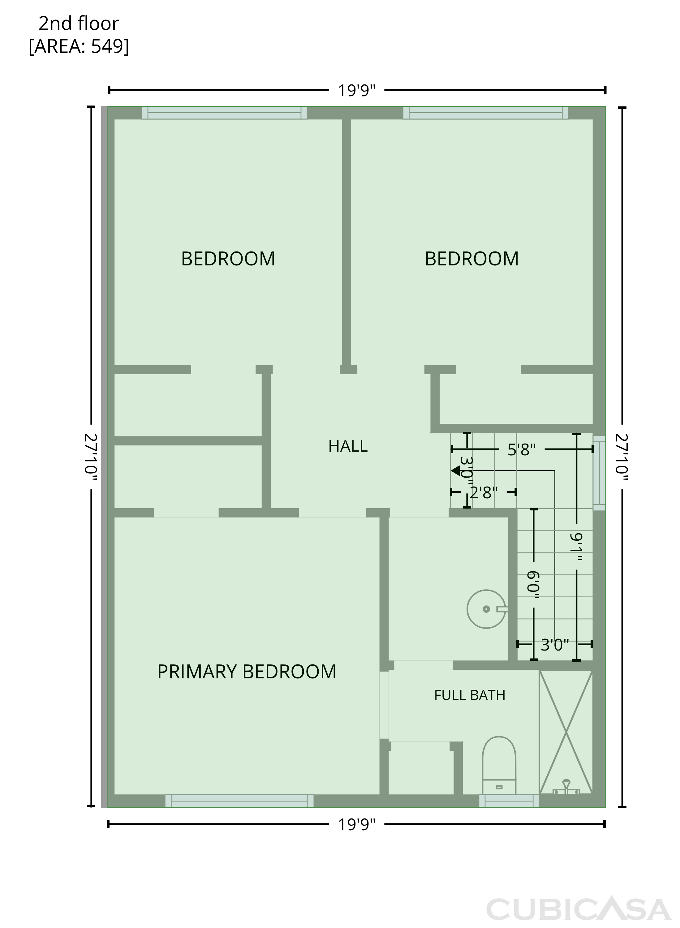 Second Floor of 889 Salem Pointe Ln, Winston Salem, NC
