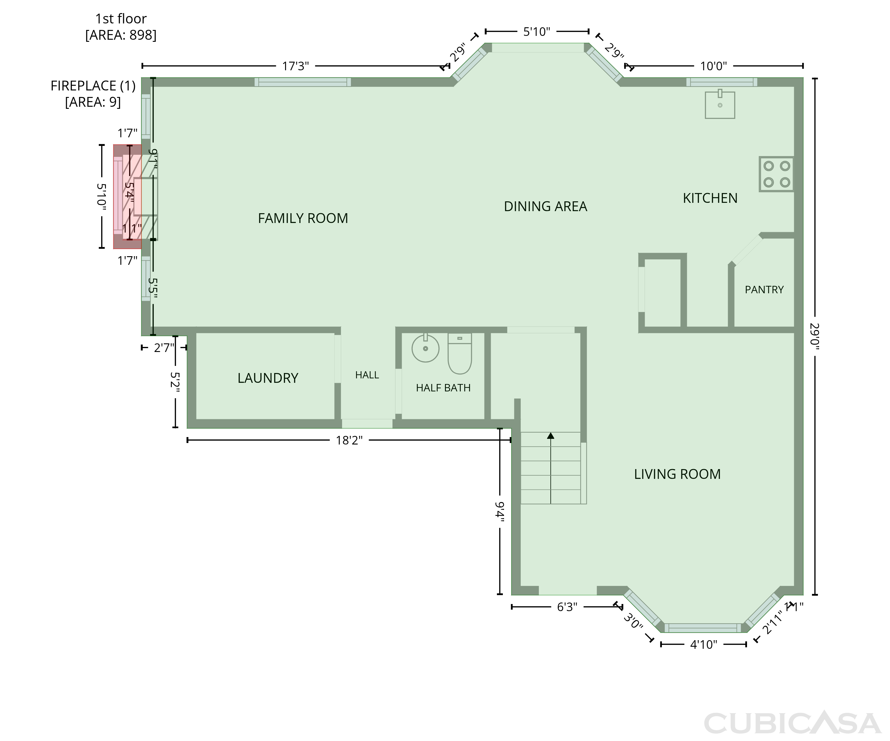Main Floor of 919 E Hawk St, Meridian, ID