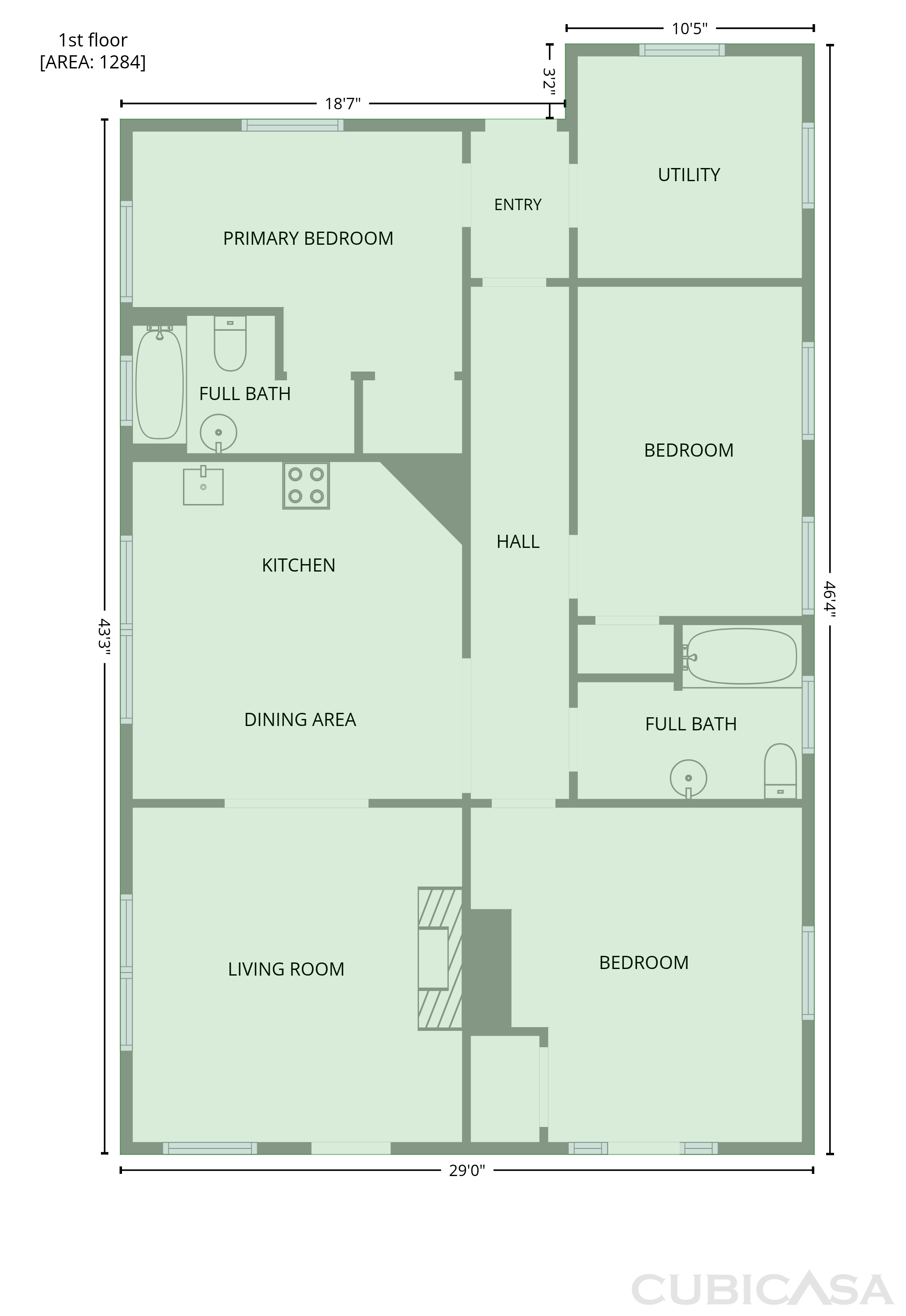 Main Floor of 114 Ellis St, Augusta, GA